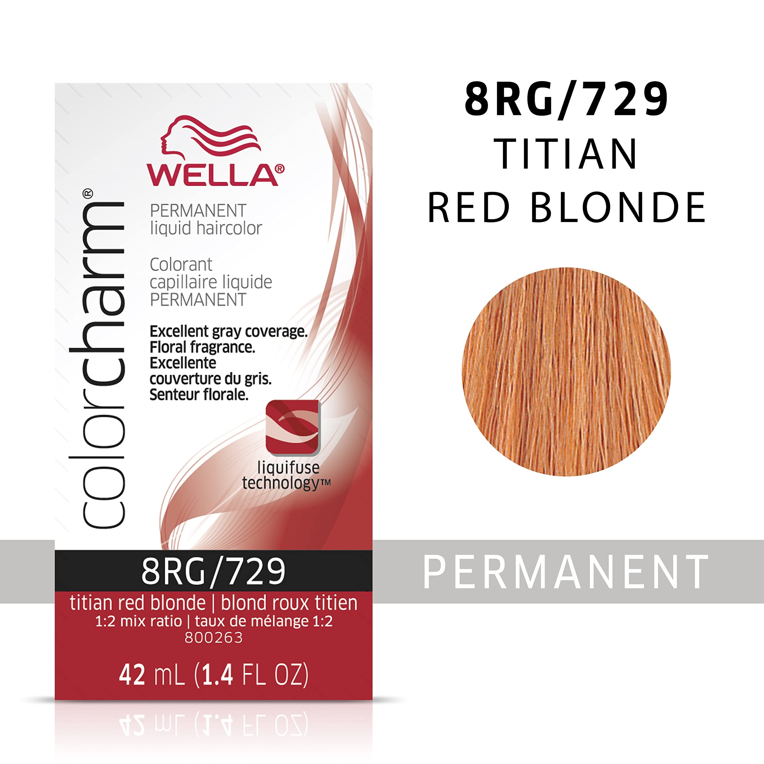 Foto 3 pulgar | Tinte De Pelo Wella Color Charm Permanent 8rg Titan Red Blonde - Venta Internacional.