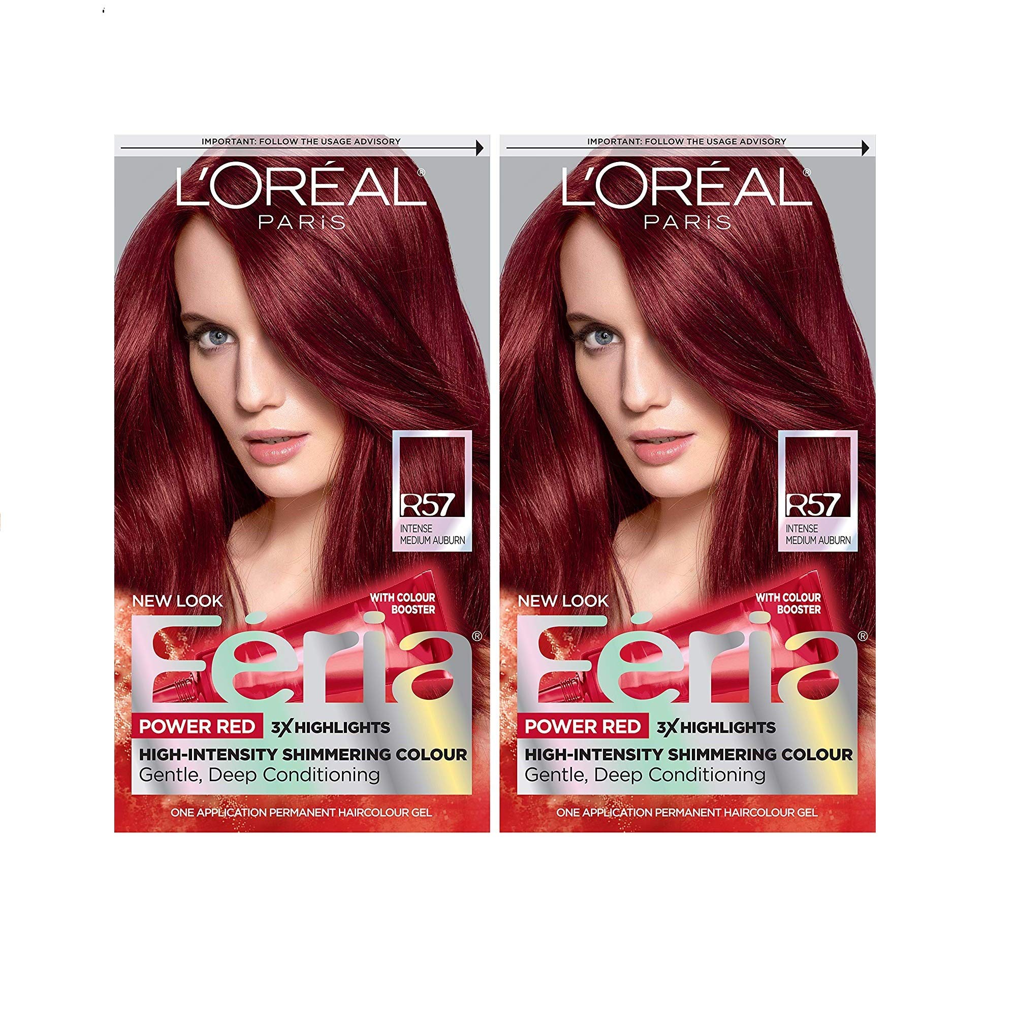 Foto 2 pulgar | Kit De Tintes Para El Cabello L'oreal Paris Feria R57 Intense Medium Auburn X2 - Venta Internacional.