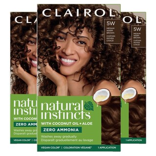 Foto 1 | Tinte De Pelo Clairol Natural Instincts 5 W, Marrón Cálido Medio, X3 - Venta Internacional.