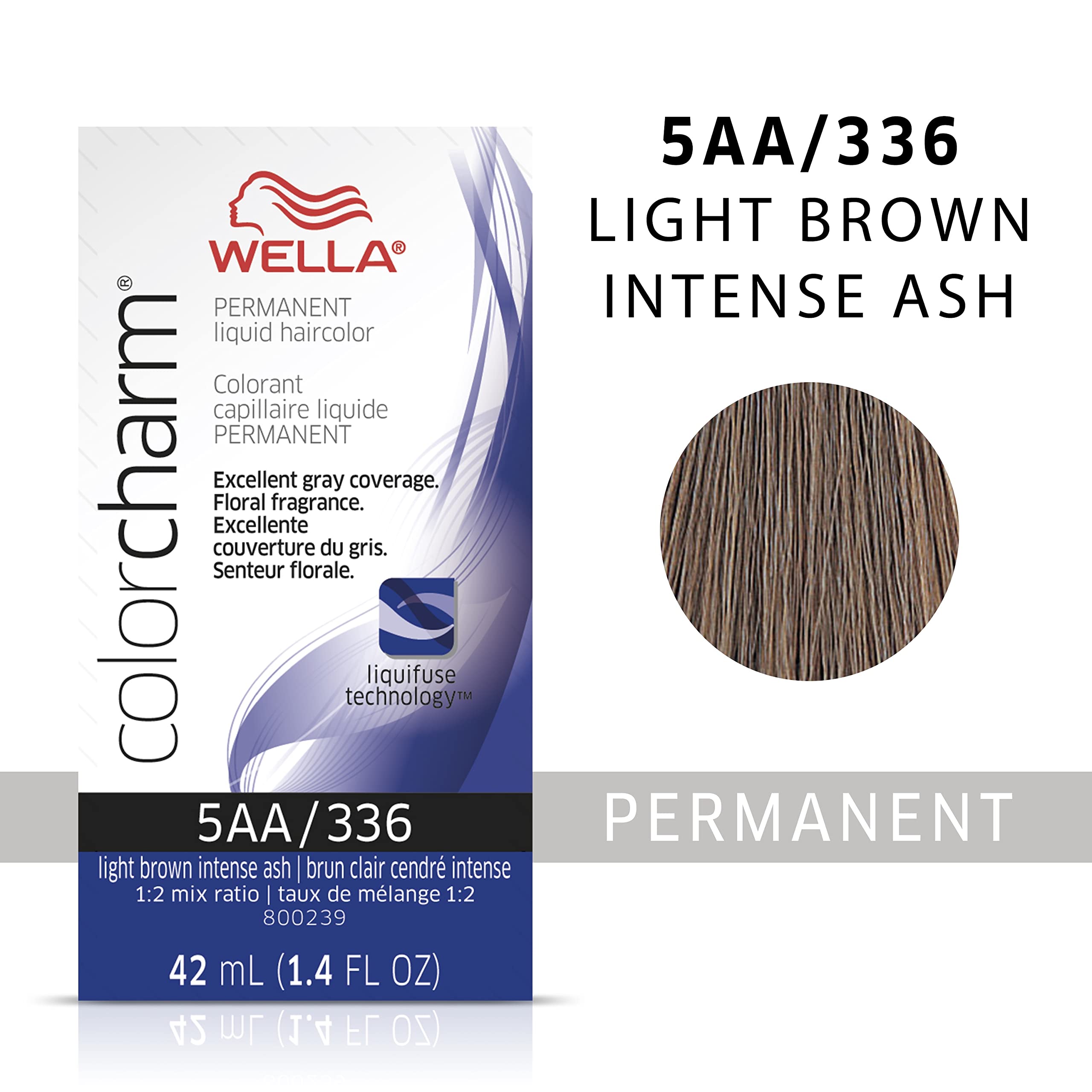 Foto 3 pulgar | Tinte De Pelo Wella Color Charm 5aa, Marrón Claro, Ceniza Intensa, 42 Ml - Venta Internacional.