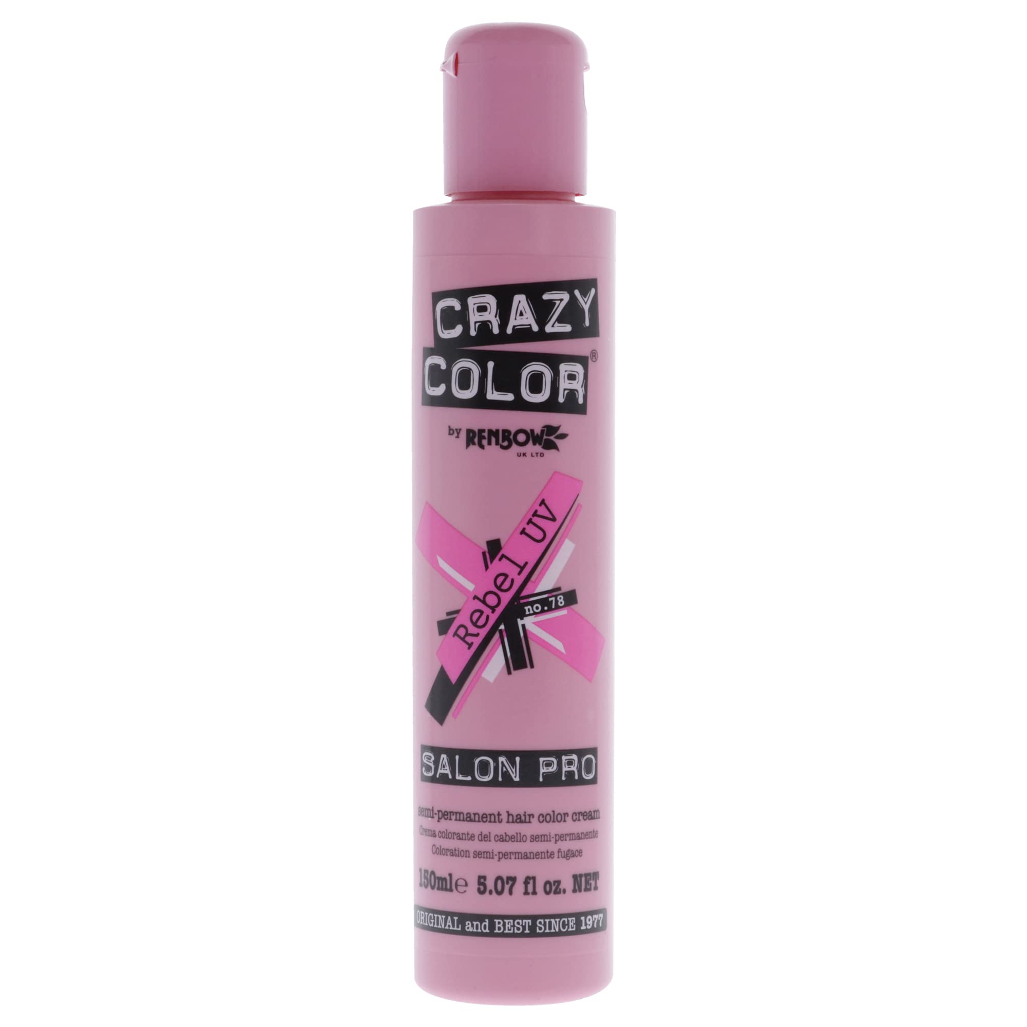Tinte De Pelo Crazy Color Salon Pro 78 Rebel 150 Ml Para Mujer - Venta Internacional.