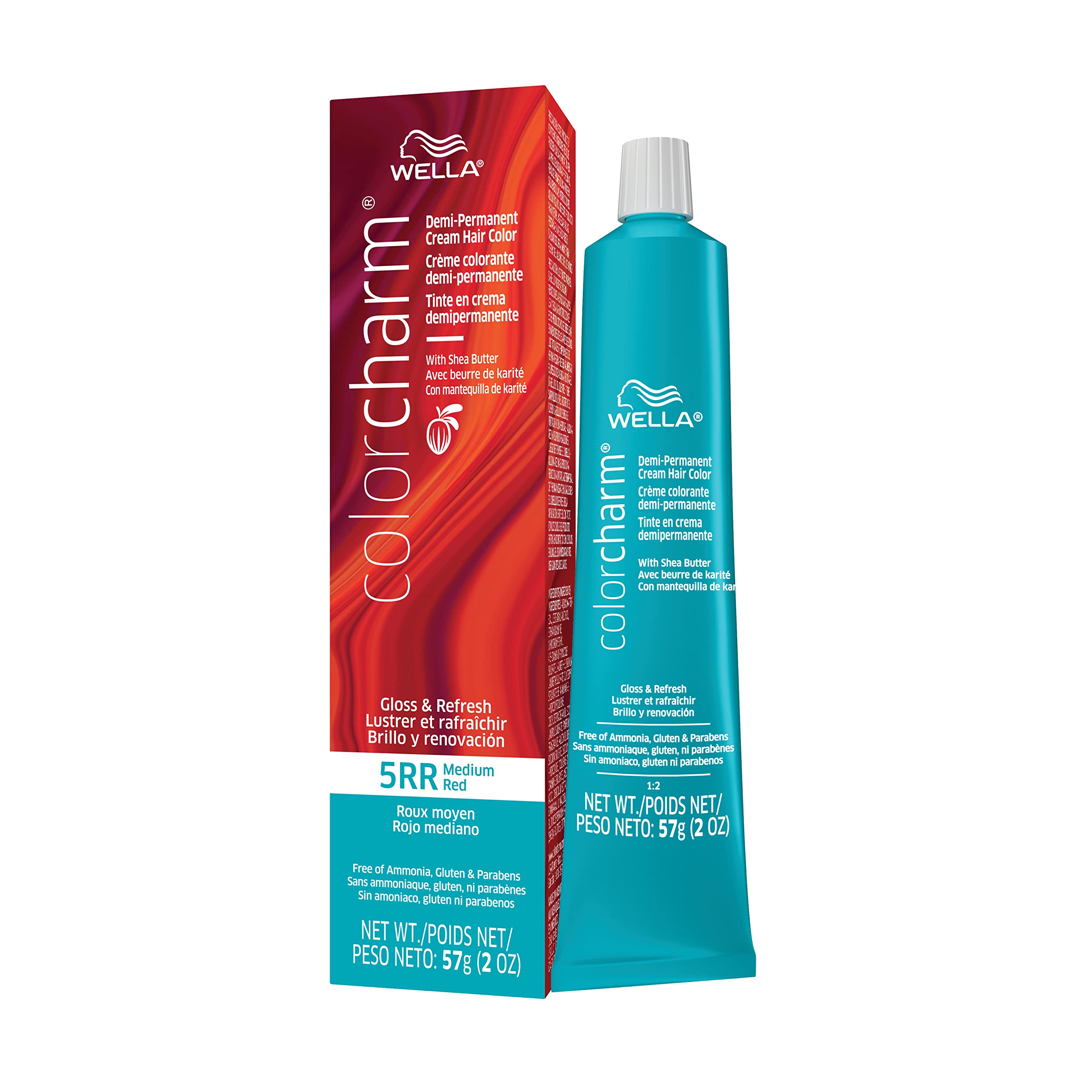 Brillo De Pelo Wella Color Charm Demi Permanent 5rr Rojo Medio - Venta Internacional.