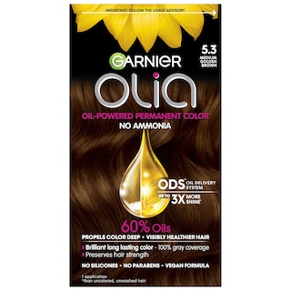 Foto 1 | Tinte De Pelo Garnier Olia Ammonia-free 5.3 Medium Golden Brown - Venta Internacional.