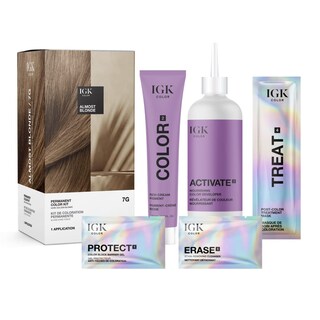 Foto 2 | Kit De Coloración De Cabello Igk Almost Blonde, Rubio Dorado Oscuro, 7 G, 140 Ml - Venta Internacional.