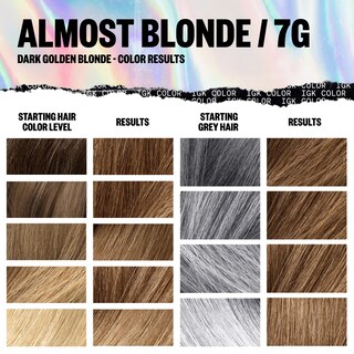 Foto 4 | Kit De Coloración De Cabello Igk Almost Blonde, Rubio Dorado Oscuro, 7 G, 140 Ml - Venta Internacional.
