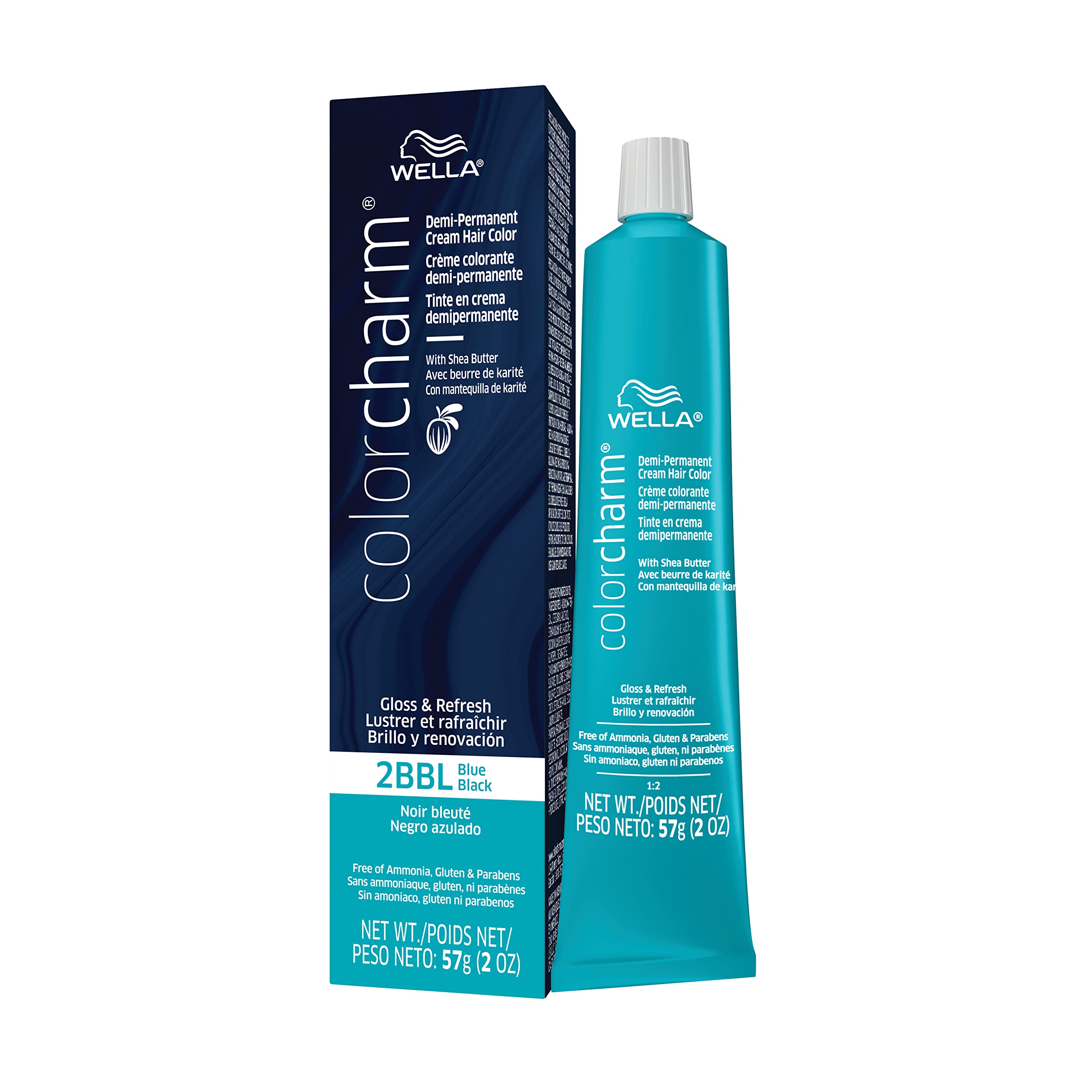 Foto 2 pulgar | Brillo De Pelo Wella Color Charm Demi Permanent 2bbl Azul Negro 60 Ml - Venta Internacional.