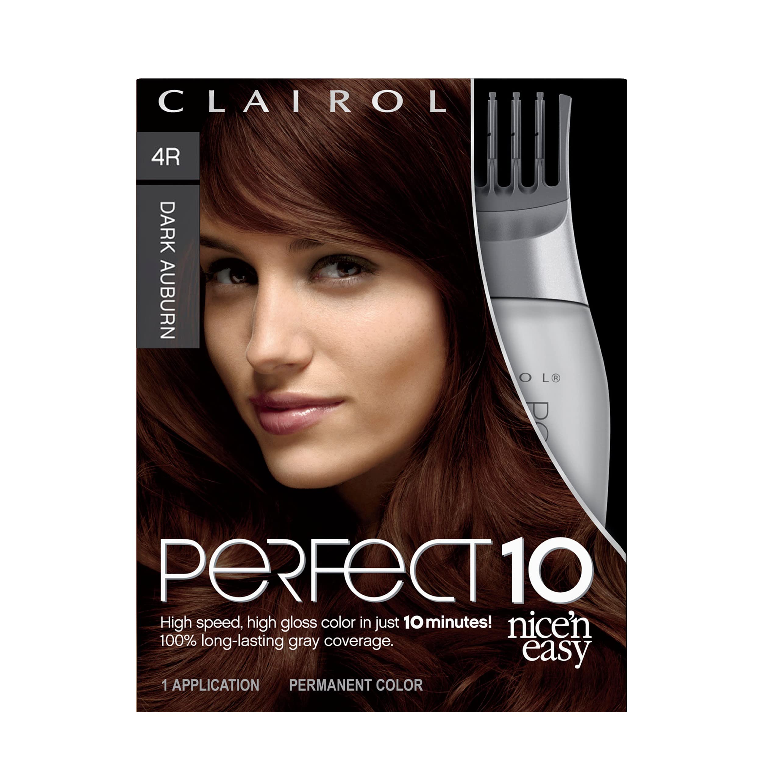 Foto 2 pulgar | Tinte Para El Cabello Clairol Nice'n Easy Perfect 10 4r Castaño Oscuro - Venta Internacional.