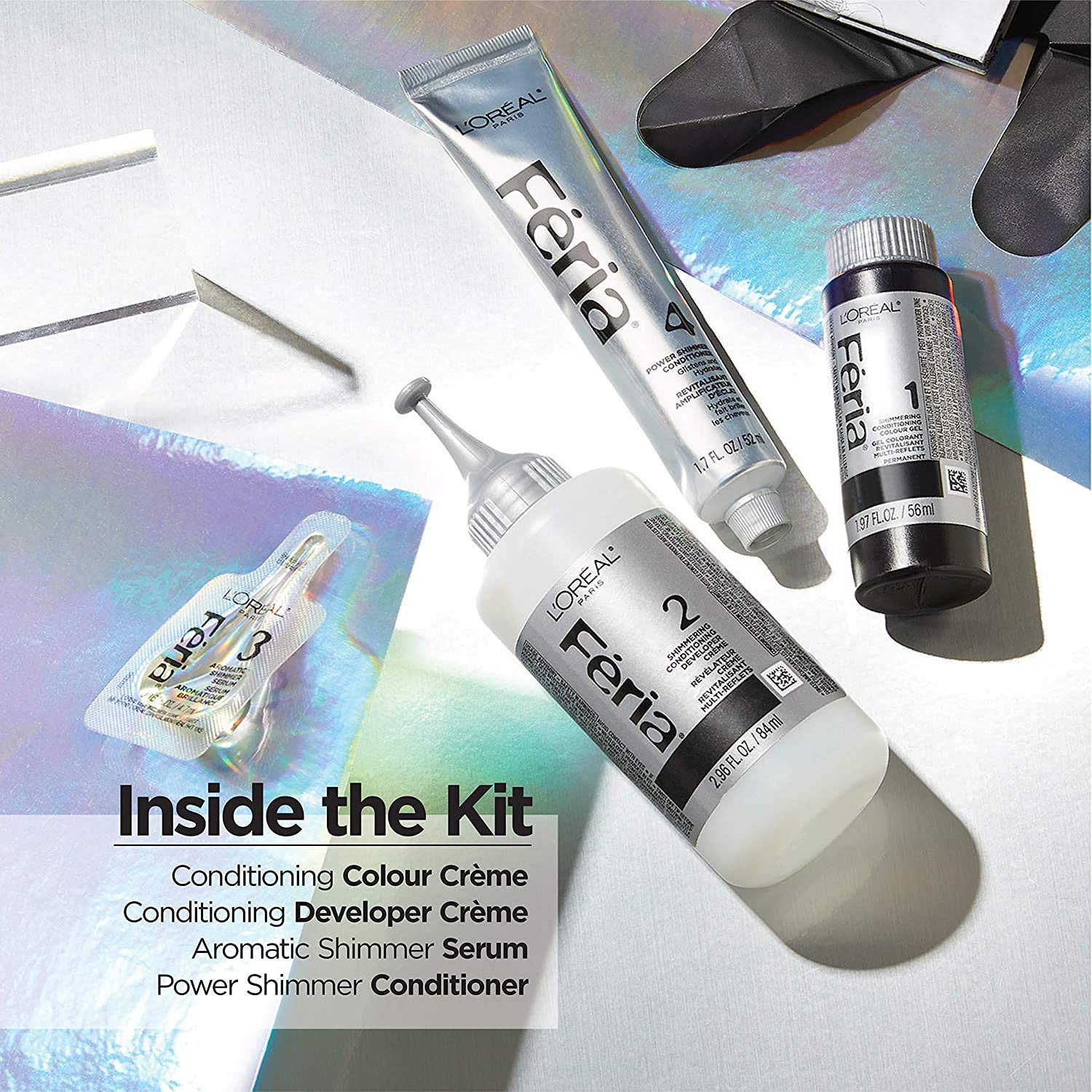 Foto 3 pulgar | Kit De Tintes Para El Cabello L'oreal Paris Feria Multifaceted 100 Pure Diamond - Venta Internacional.