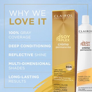 Foto 3 | Tinte De Pelo Clairol Professional Permanent Creme 8gn Light Gold - Venta Internacional.