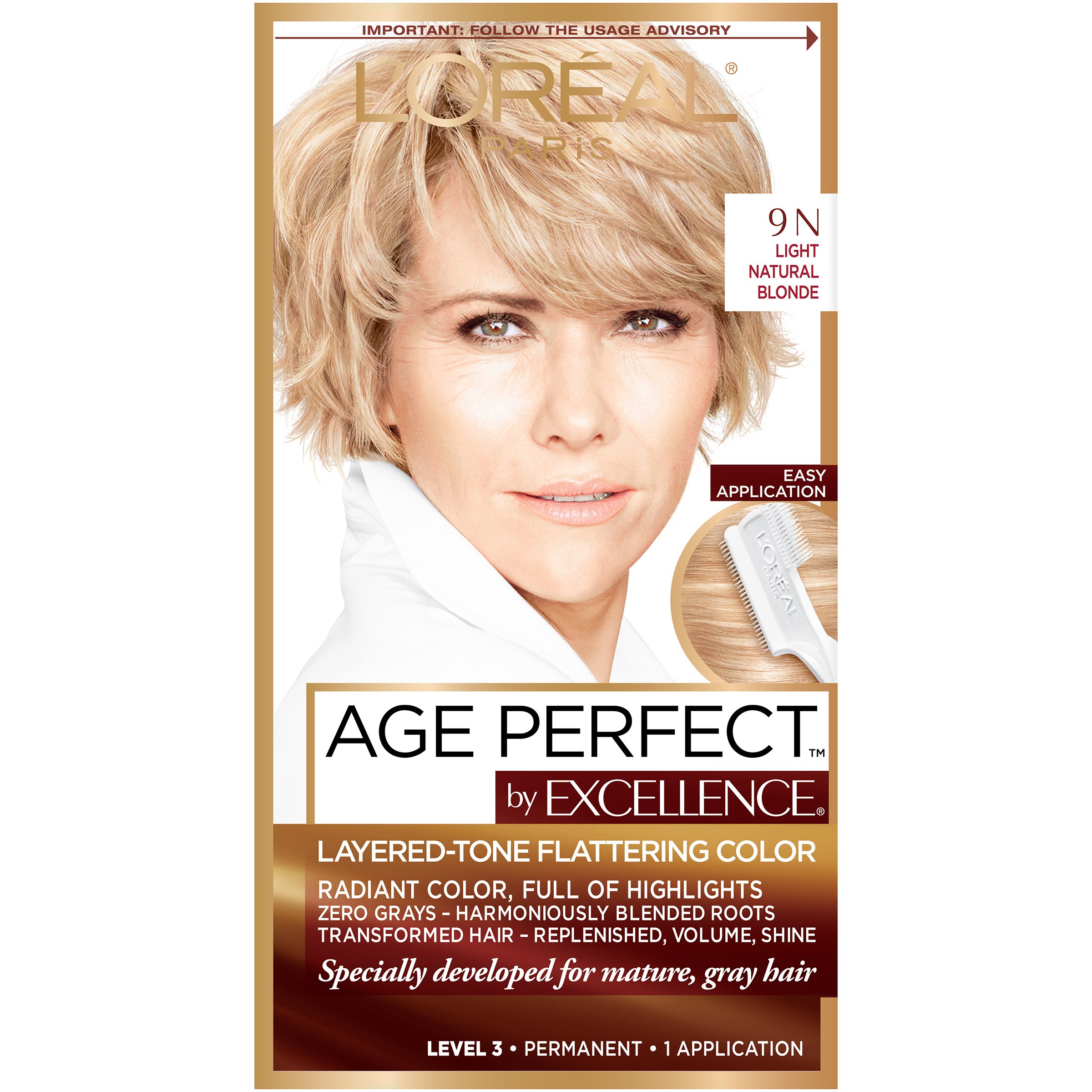 Foto 2 pulgar | Tinte De Pelo L'oreal Paris Age Perfect 9n Rubio Natural Claro - Venta Internacional.