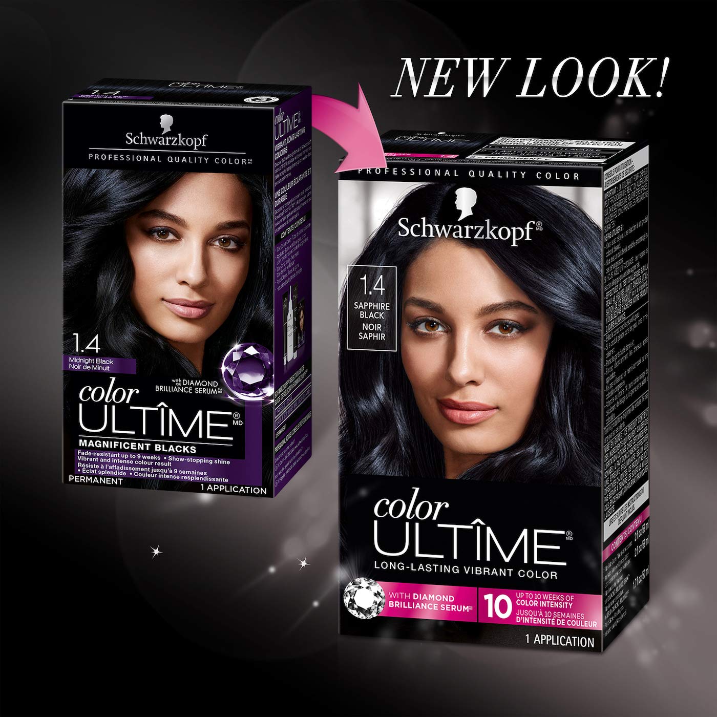 Foto 3 pulgar | Tinte Para El Cabello Schwarzkopf Color Ultime 1.4 Sapphire Black - Venta Internacional.