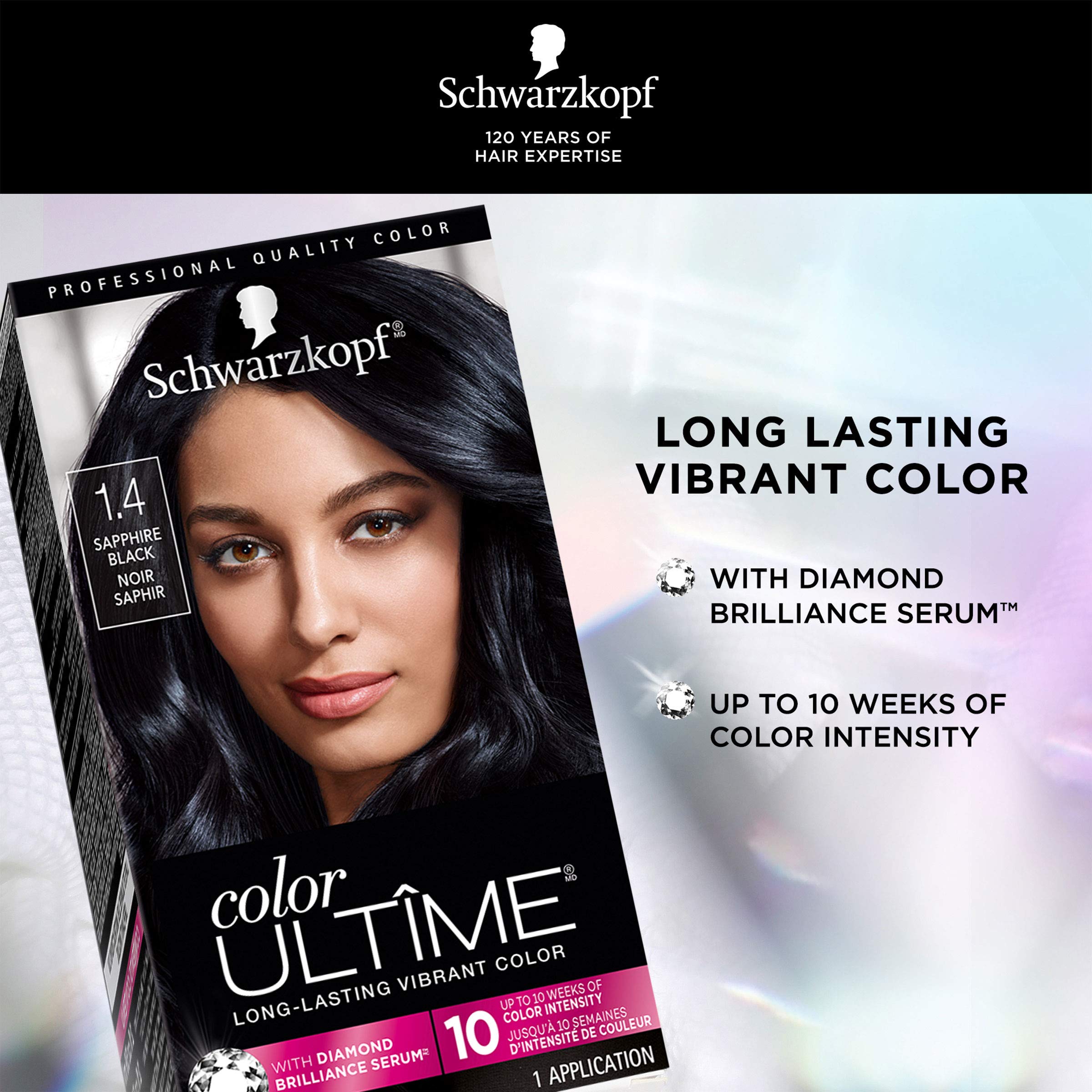 Foto 4 pulgar | Tinte Para El Cabello Schwarzkopf Color Ultime 1.4 Sapphire Black - Venta Internacional.