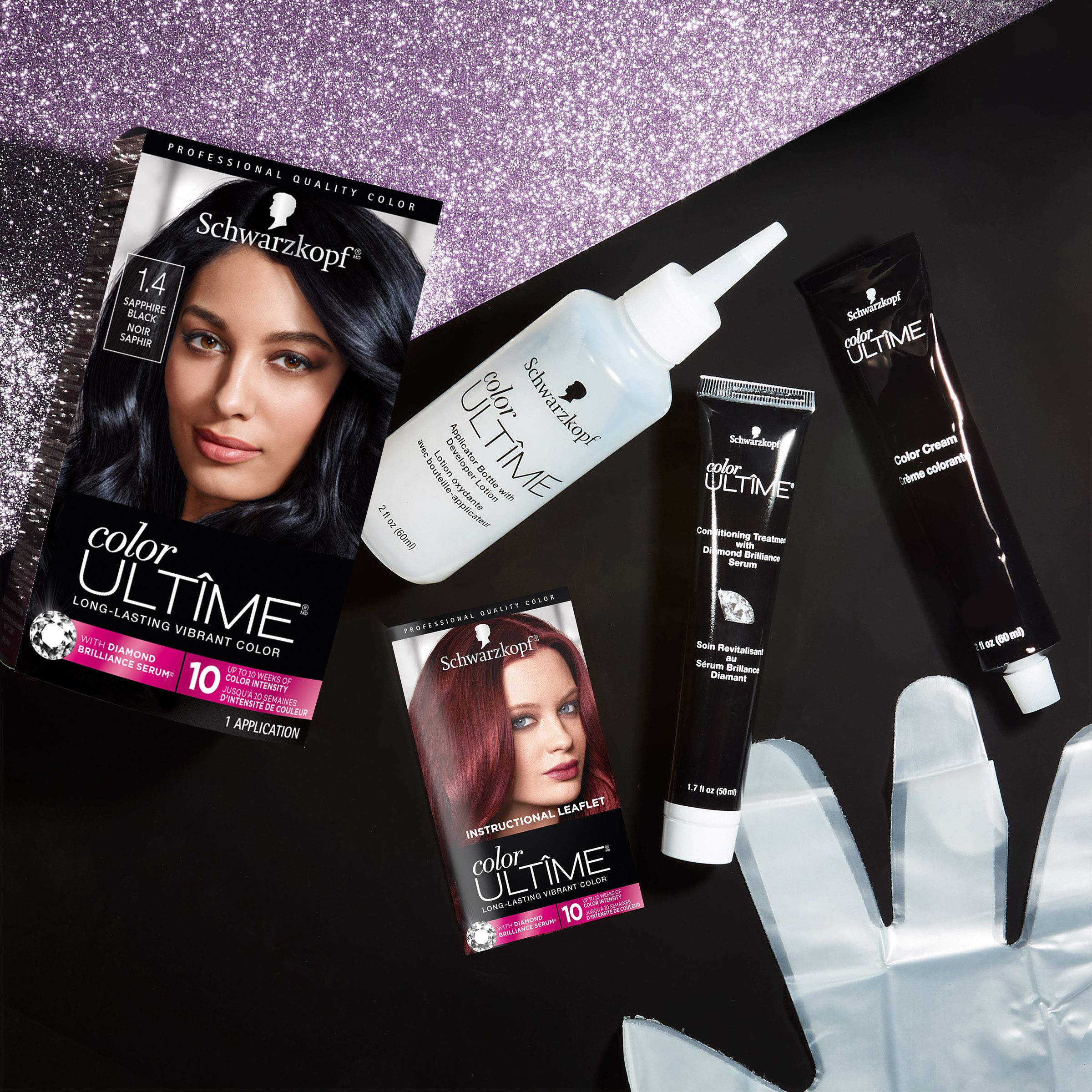 Foto 4 | Tinte Para El Cabello Schwarzkopf Color Ultime 1.4 Sapphire Black - Venta Internacional.