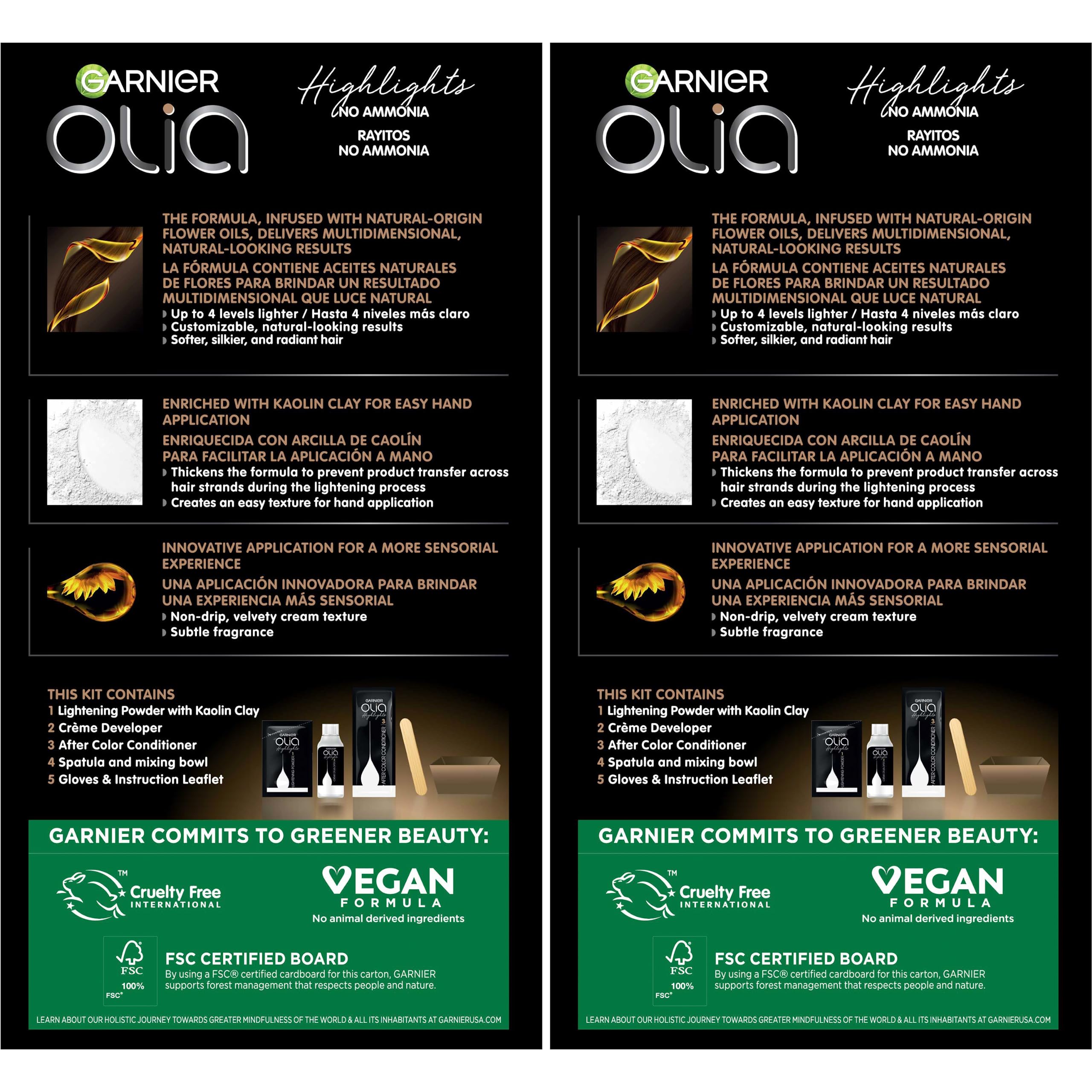 Foto 3 pulgar | Tinte Para El Cabello Garnier Olia Permanent H02 Blonde 2x Sin Amoniaco - Venta Internacional.