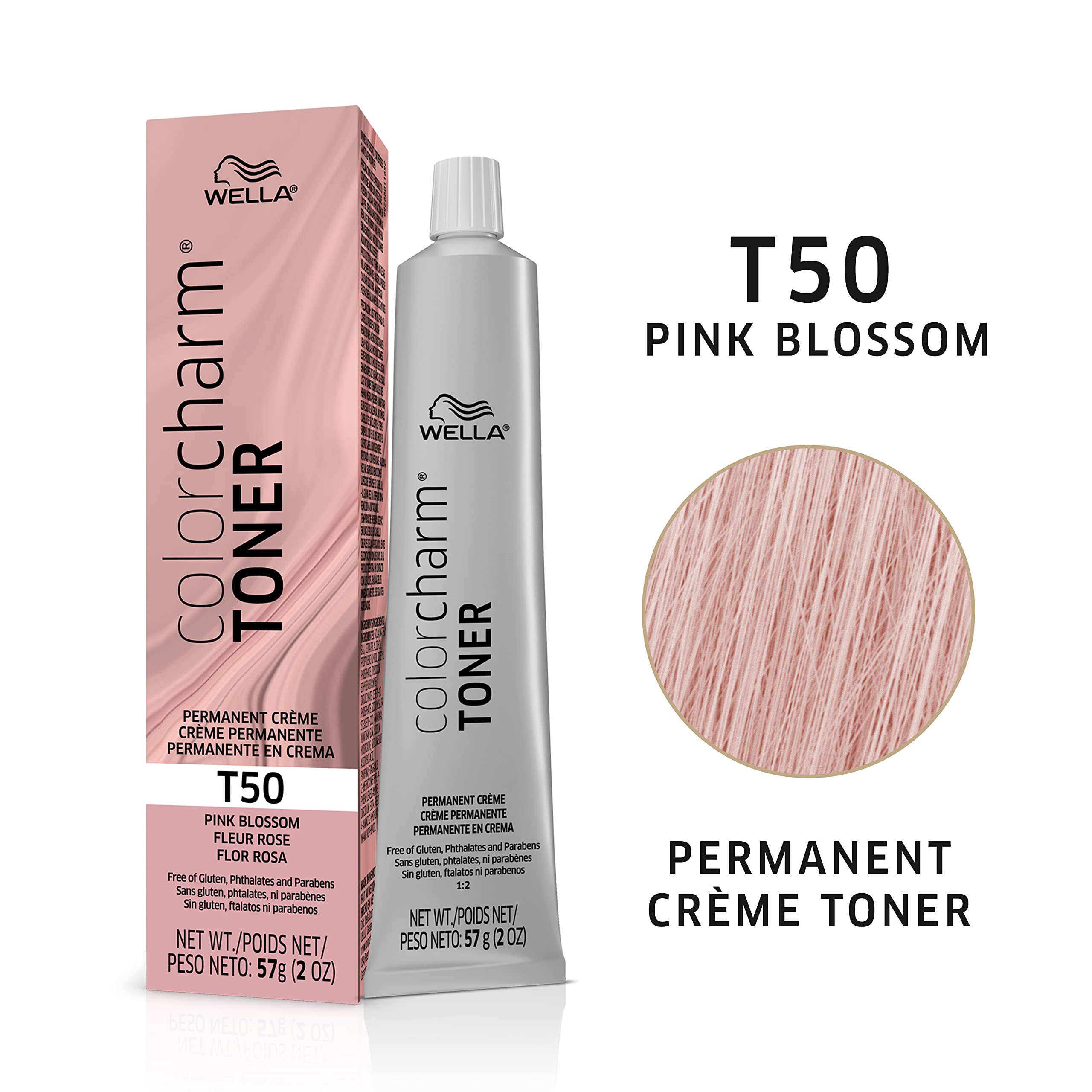 Foto 2 | Tónico Para El Cabello Wella Color Charm T50 Pink Blossom 60 Ml - Venta Internacional.