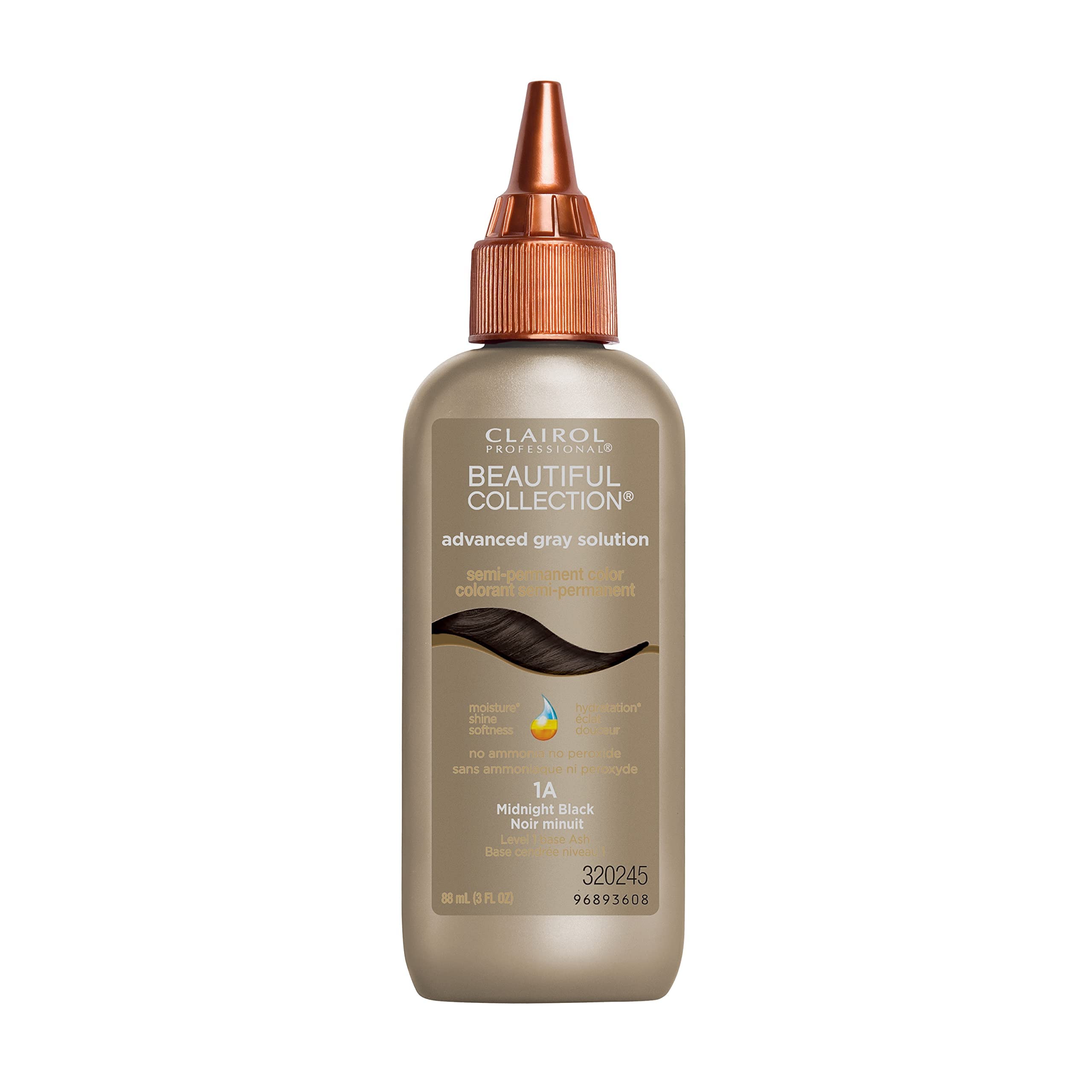 Tinte Para El Cabello Clairol Professional Beautiful Advanced Gray Solutions 1a Midnight Black 90 Ml - Venta Internac