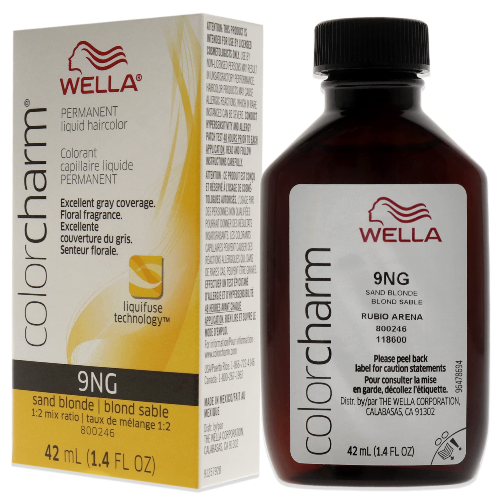 Foto 4 | Tinte De Pelo Wella Color Charm Permanent 9ng Sand Blonde - Venta Internacional.