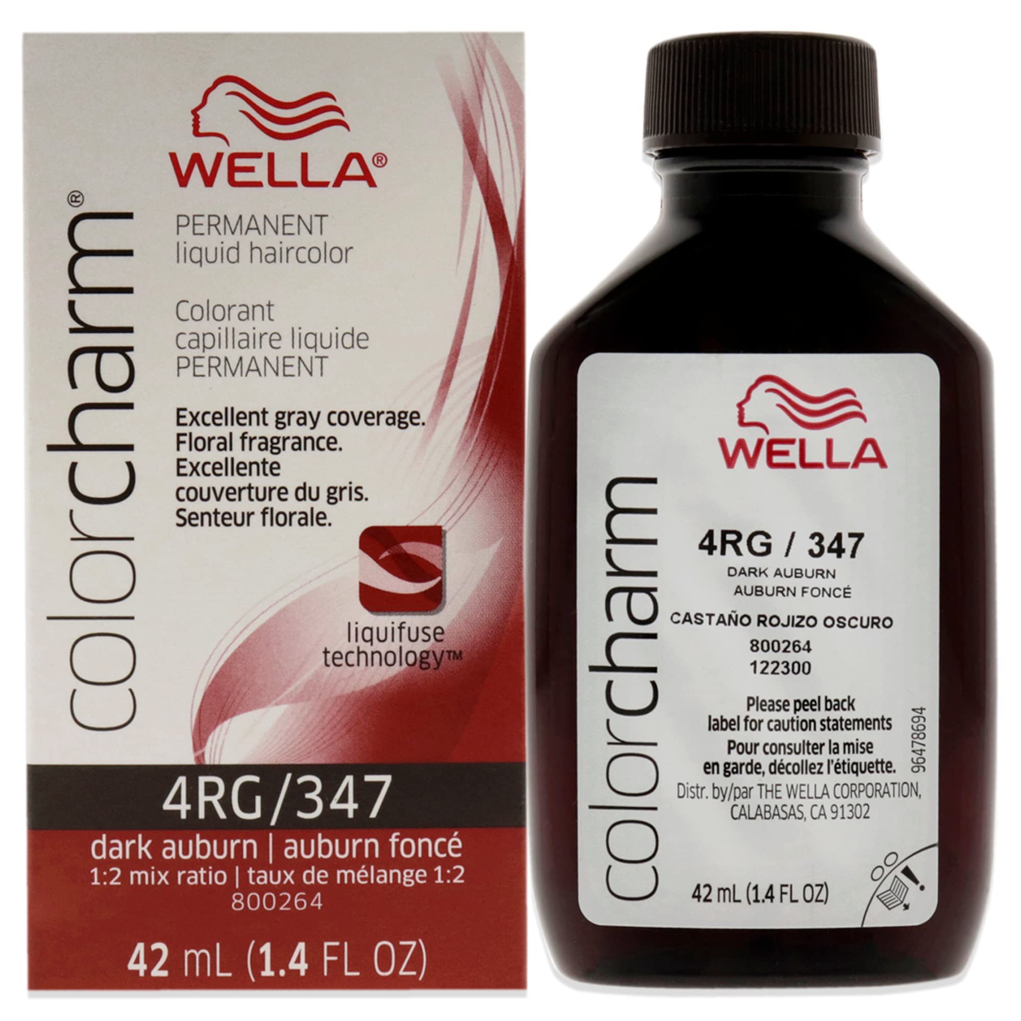 Tinte De Pelo Wella Color Charm Líquido Permanente 4rg Castaño Oscuro - Venta Internacional.