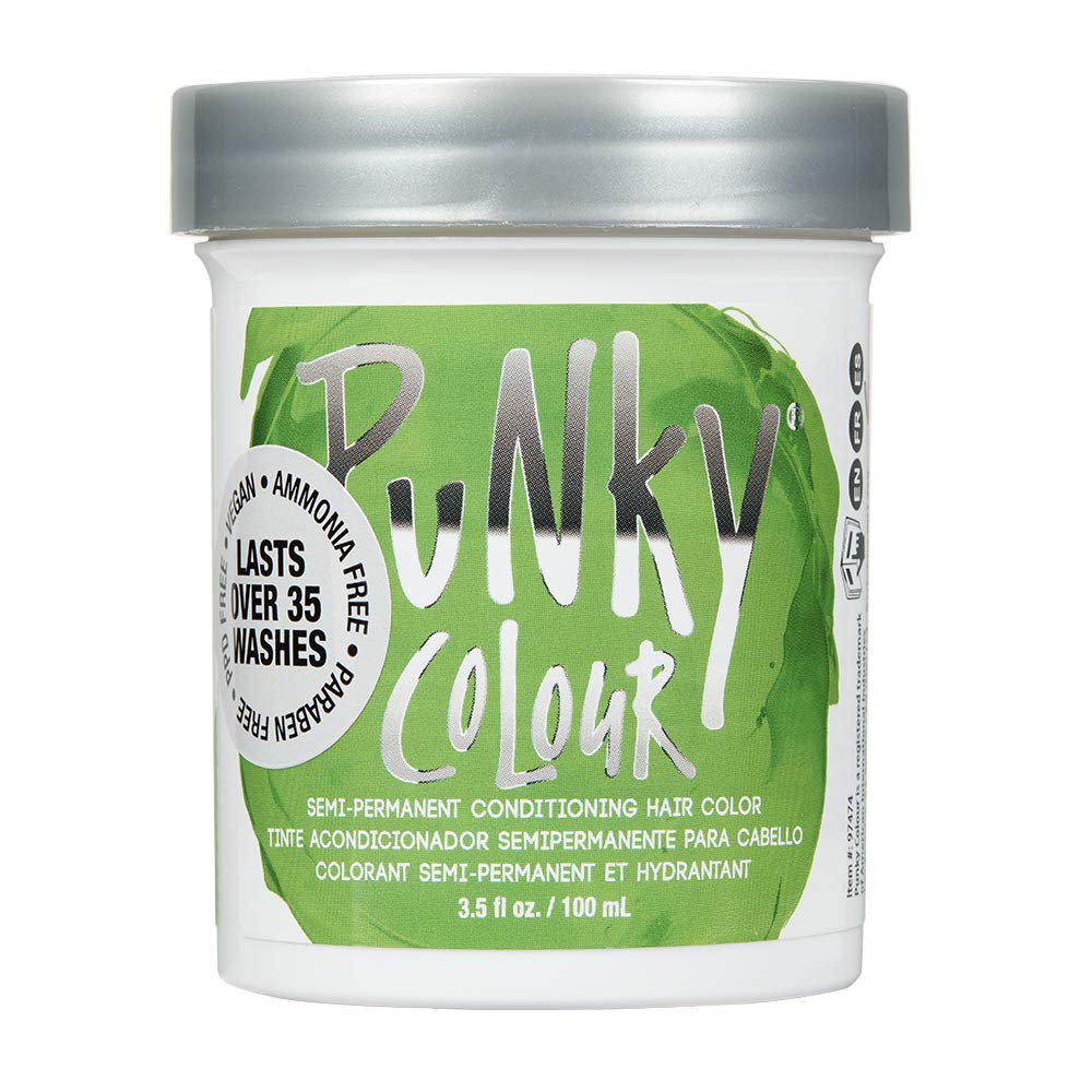 Tinte De Pelo Punky Spring Green Semipermanente 100 Ml - Venta Internacional.