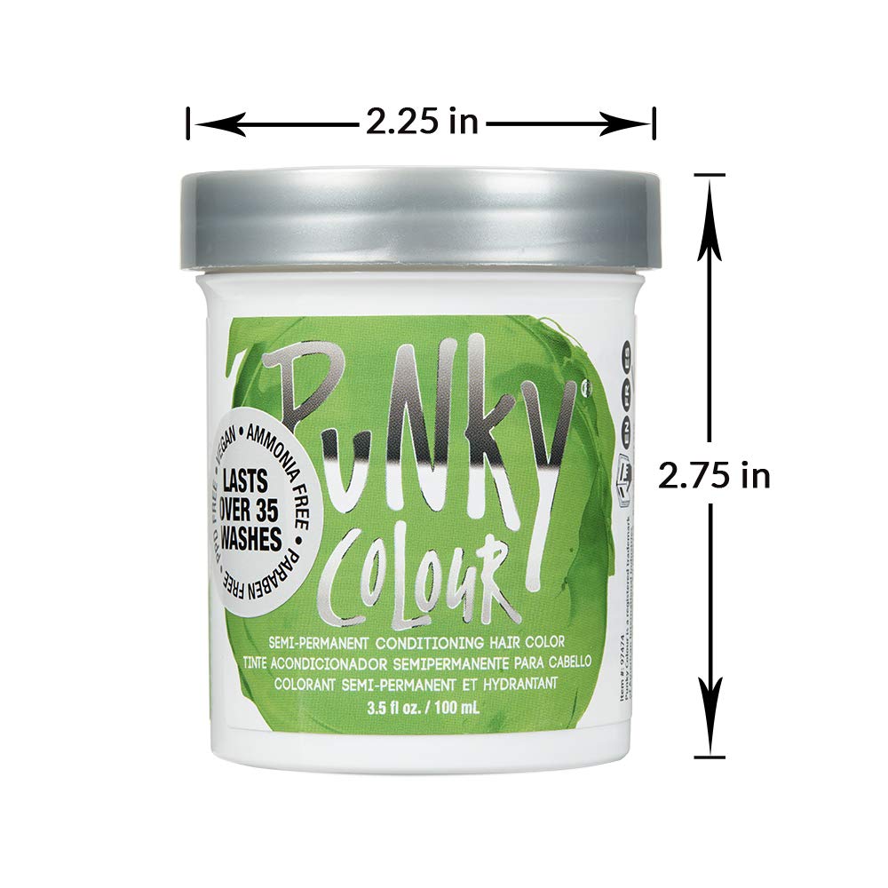 Foto 5 pulgar | Tinte De Pelo Punky Spring Green Semipermanente 100 Ml - Venta Internacional.