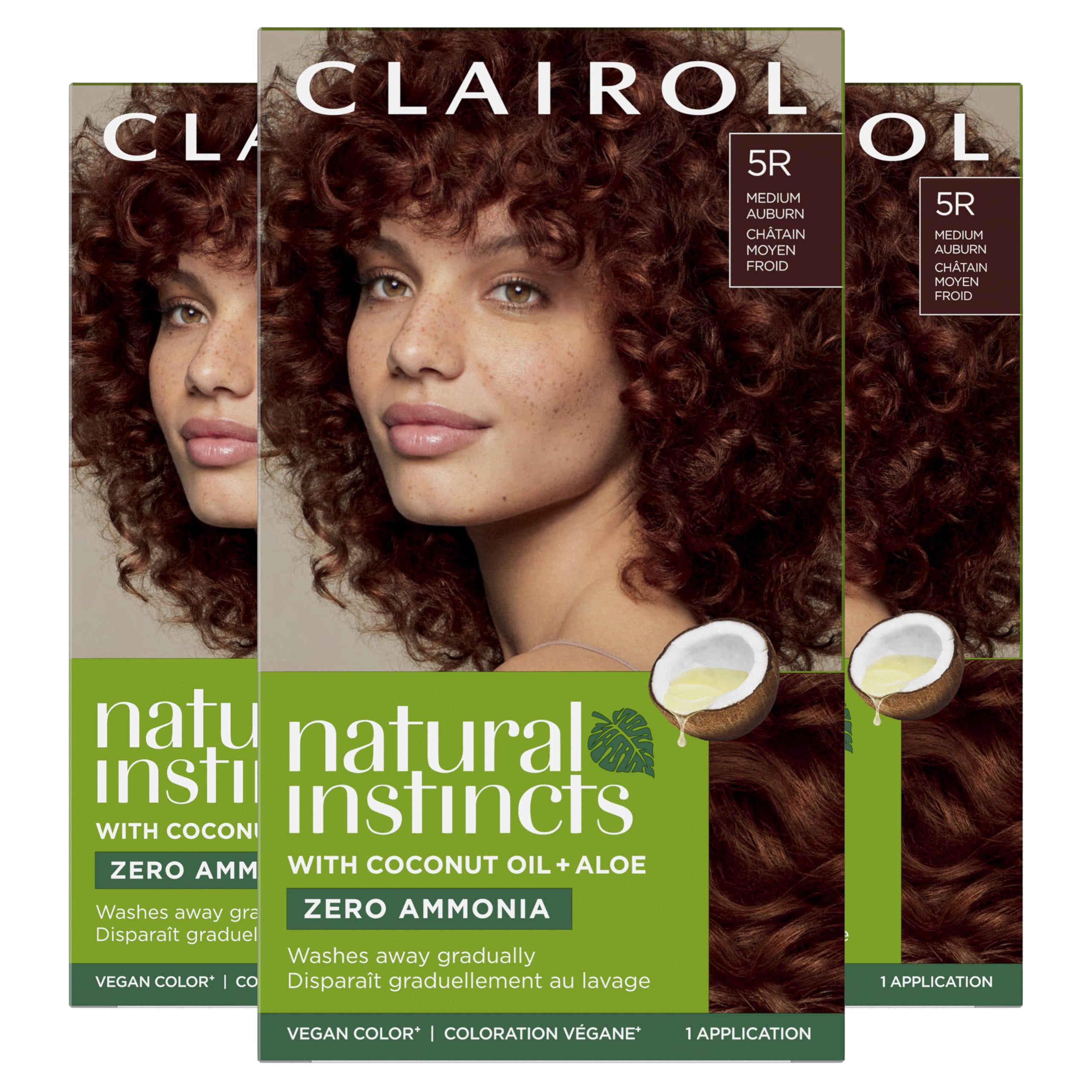 Foto 2 pulgar | Tinte Para El Cabello Clairol Natural Instincts Demi-permanent 5r Auburn - Venta Internacional.