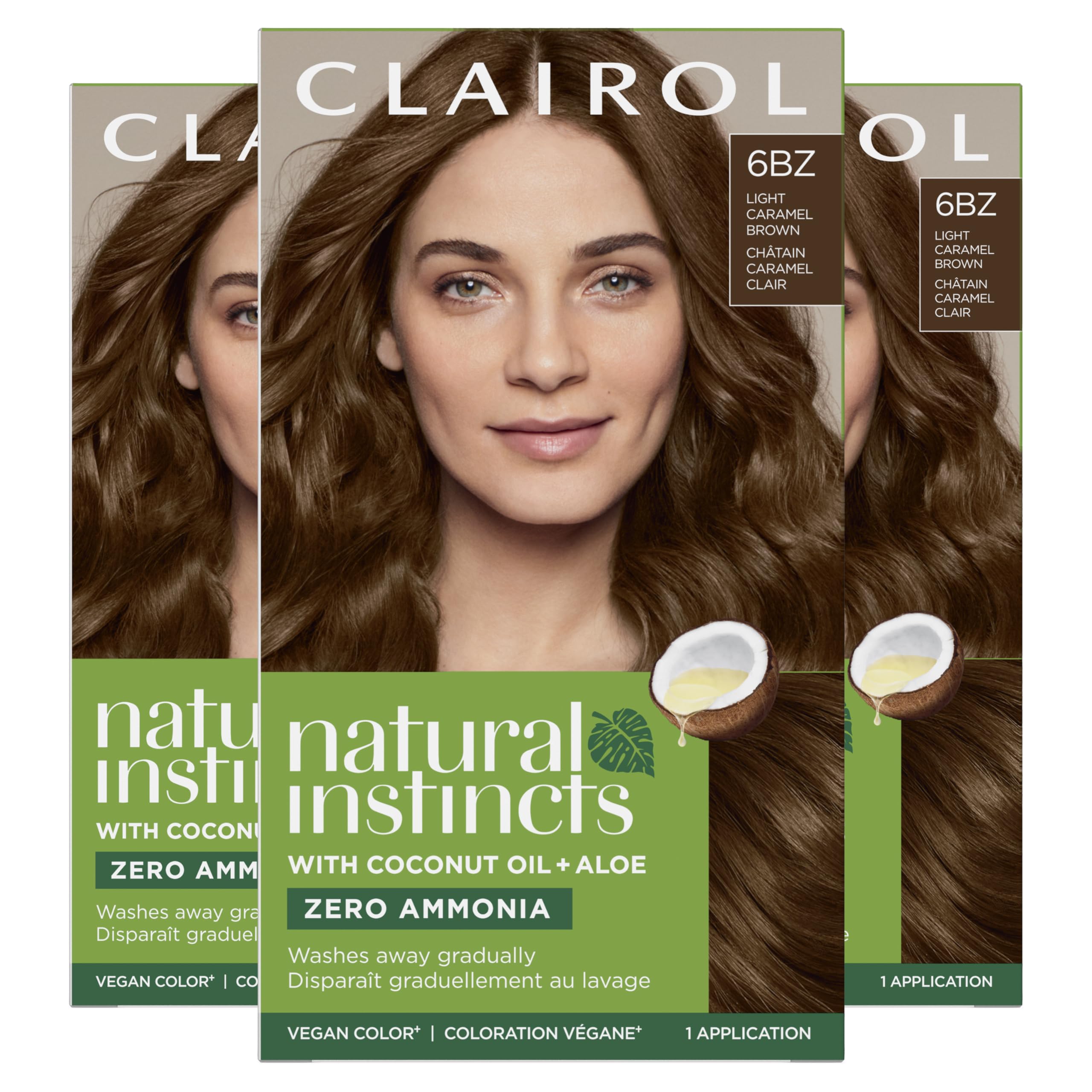 Foto 2 pulgar | Tinte De Pelo Clairol Natural Instincts 6bz Marrón Caramelo Claro - Venta Internacional.