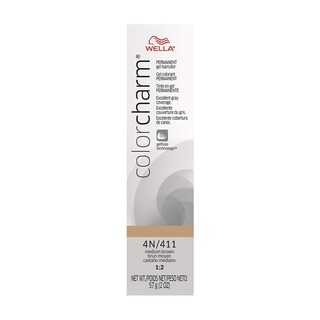Foto 1 | Color De Cabello Wella Color Charm, Gel Permanente 4n, Marrón Medio - Venta Internacional.