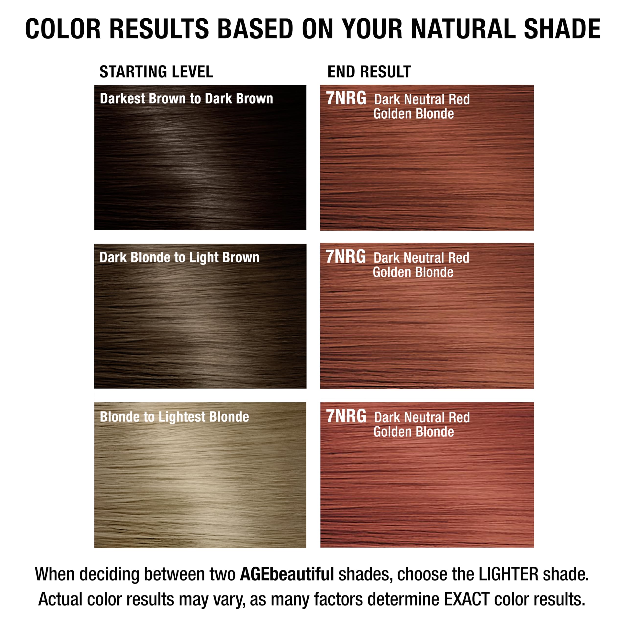 Foto 7 | Tinte De Pelo Age Beautiful Liqui Creme 7nrg Rojo Neutro Oscuro - Venta Internacional.