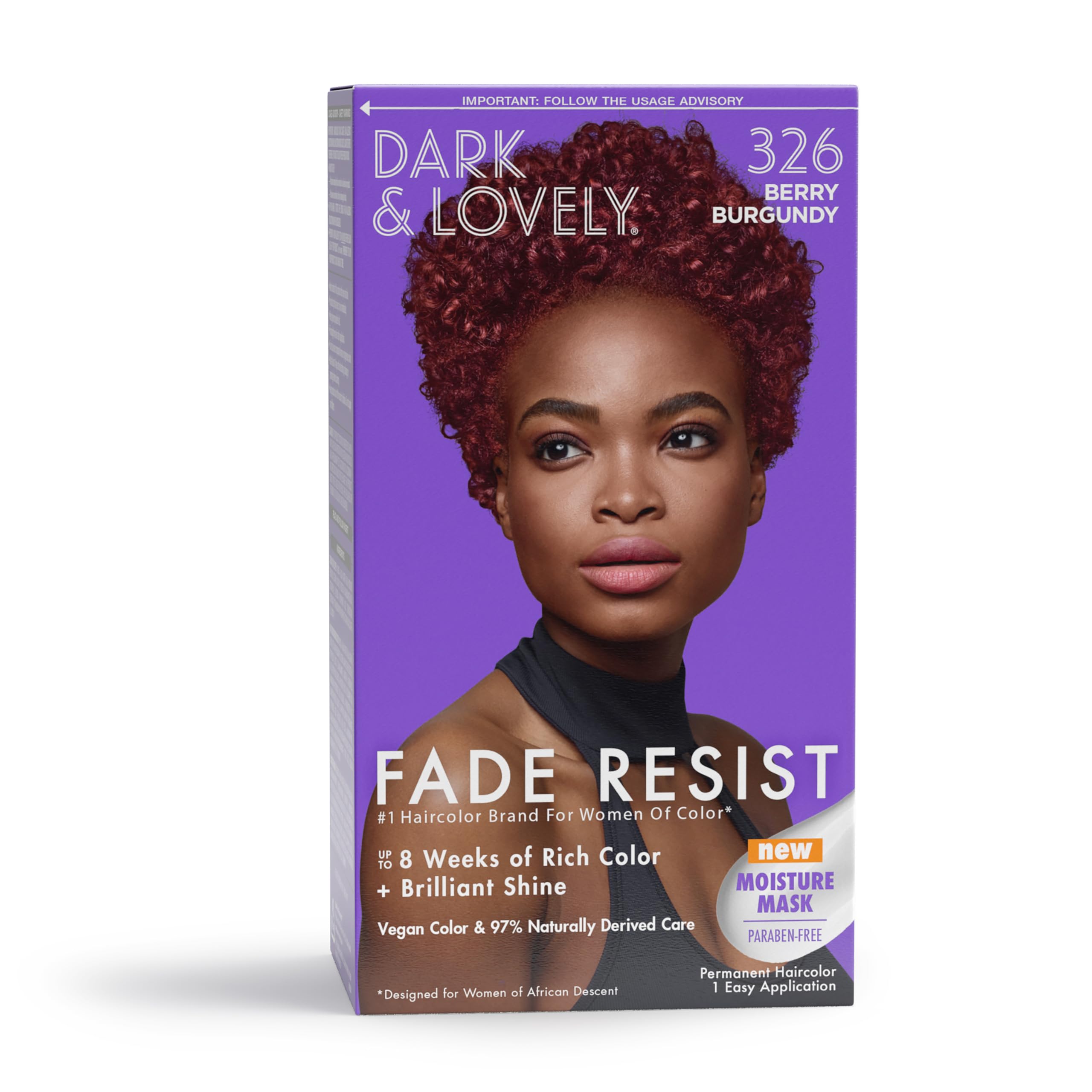 Foto 1 | Tinte De Pelo Softsheen-carson Dark And Lovely Berry Burgundy - Venta Internacional.