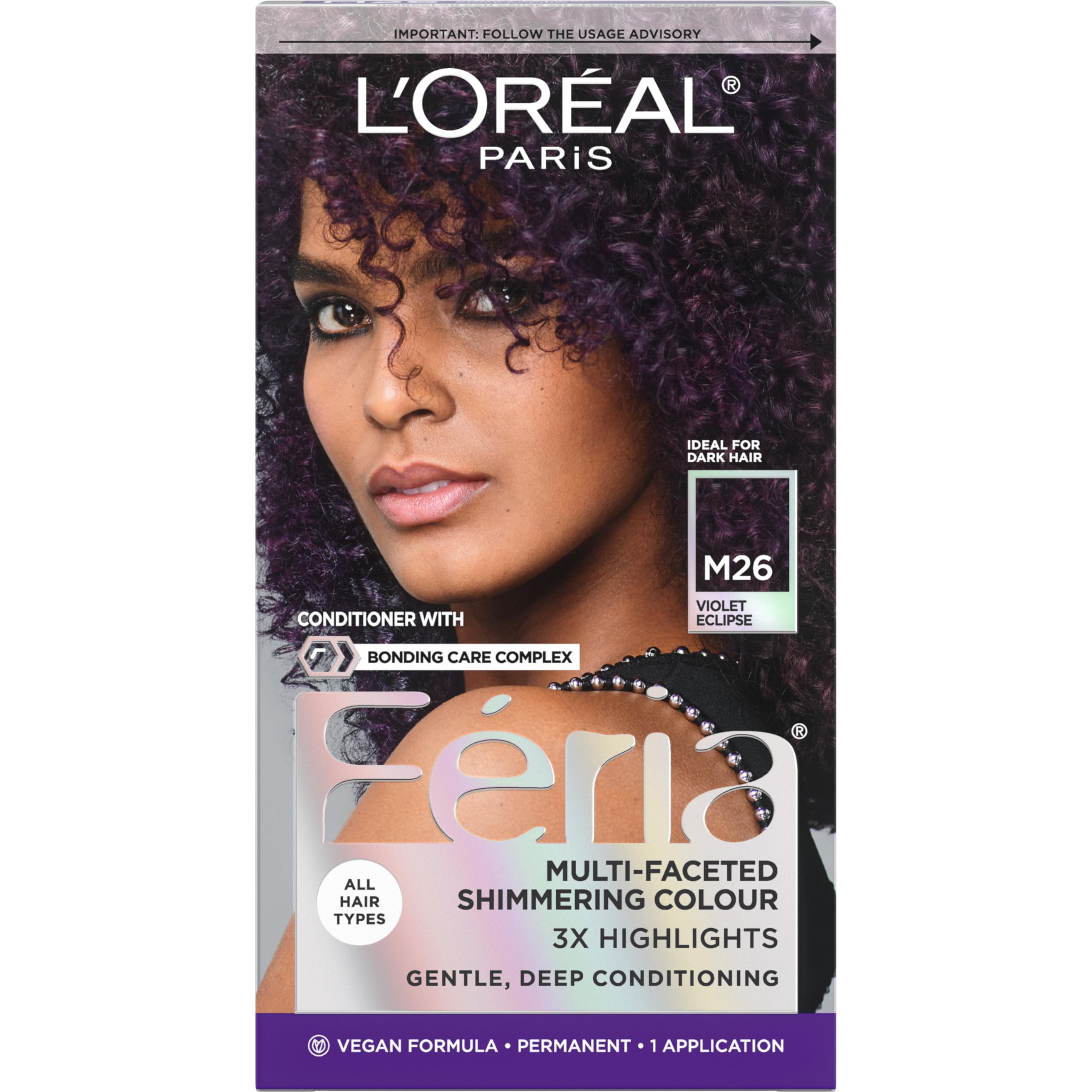 Foto 2 pulgar | Tinte Para El Cabello L'oreal Paris Feria Midnight Bold Violet Eclipse - Venta Internacional.