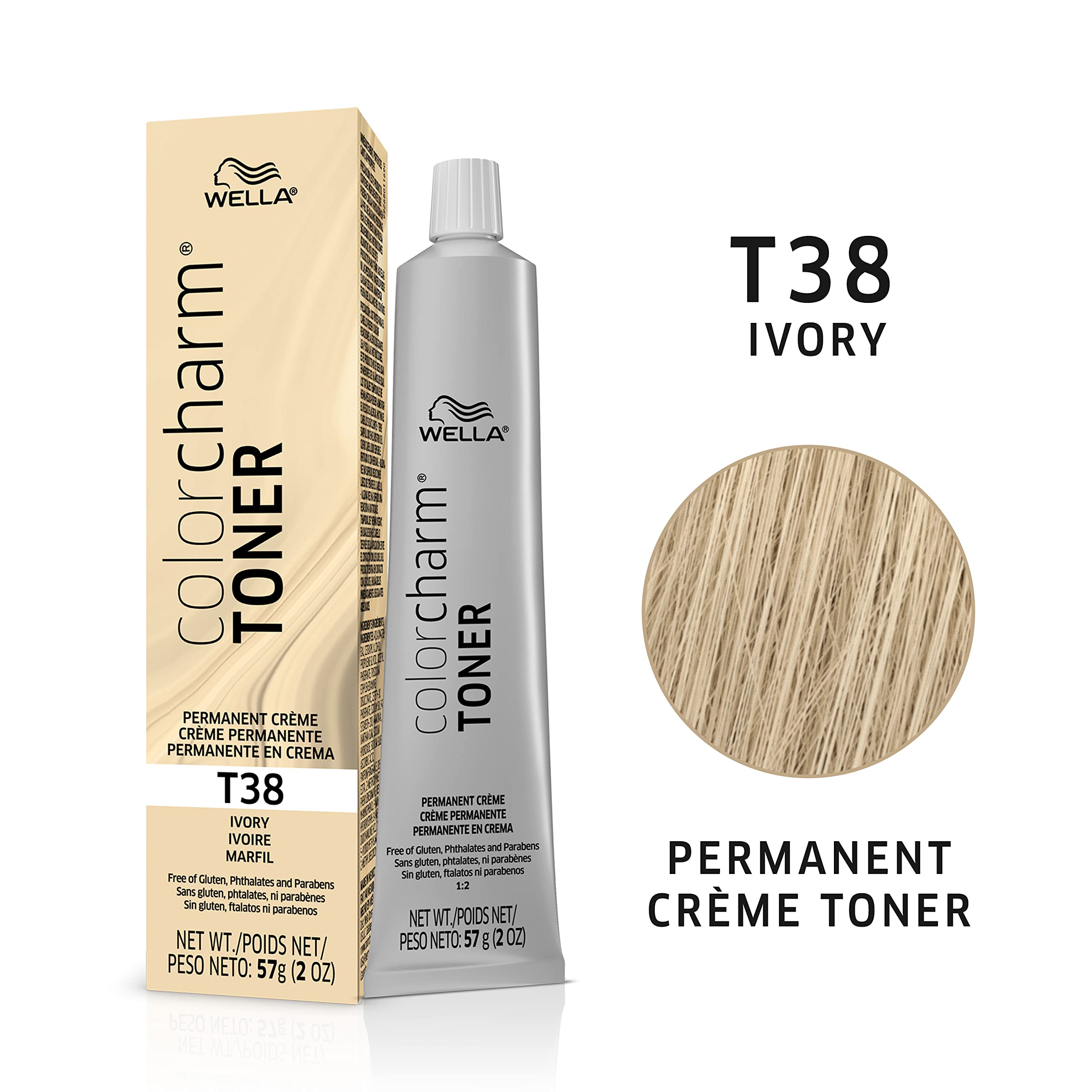 Foto 3 pulgar | Tónico Para El Cabello Wella Color Charm T38 Ivory, 60 Ml, Crema Permanente - Venta Internacional.