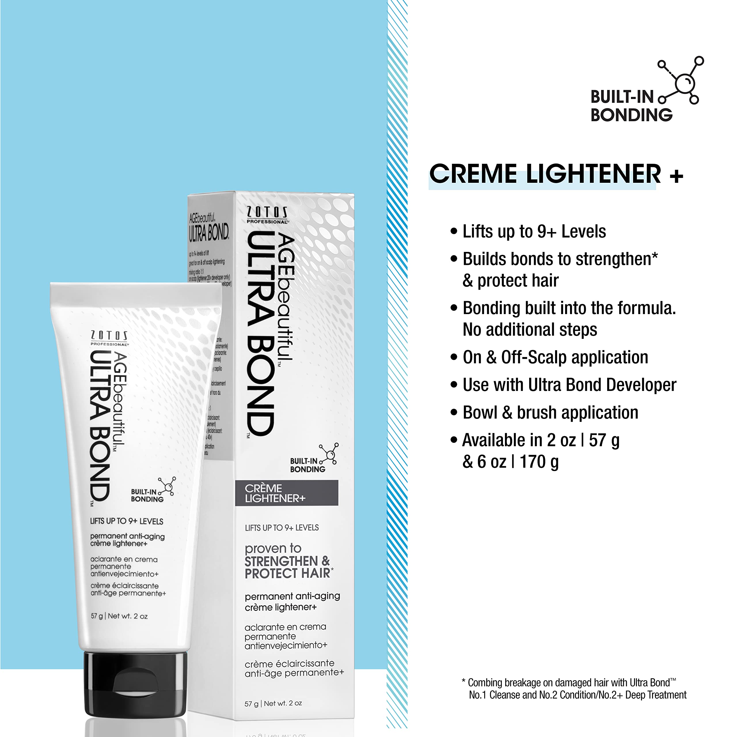 Foto 4 pulgar | Crema Aclaradora Para El Cabello Ultra Bond, 60 Ml, Levanta Más De 9 Niveles Y Envejece, Hermosa - Venta Internacional.