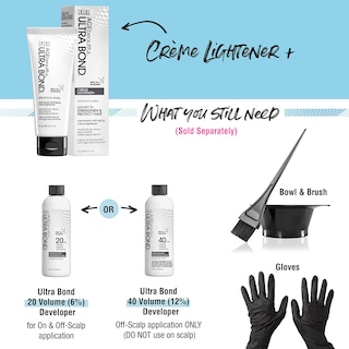 Foto 6 | Crema Aclaradora Para El Cabello Ultra Bond, 60 Ml, Levanta Más De 9 Niveles Y Envejece, Hermosa - Venta Internacional.