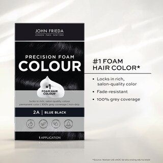Foto 2 | Tinte Para El Cabello John Frieda Precision Foam Color Azul Negro 2a - Venta Internacional.