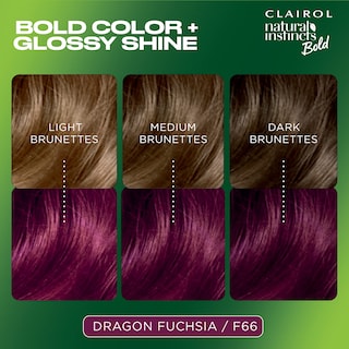 Foto 2 | Tinte Para El Cabello Clairol Natural Instincts Bold F66 Dragon Fucsia - Venta Internacional.