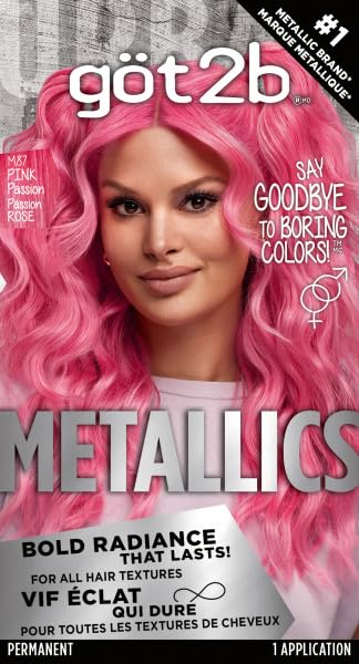 Tinte De Pelo Got2b Metallics M87 Pink Passion Permanent - Venta Internacional.