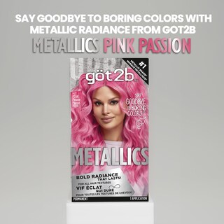 Foto 2 | Tinte De Pelo Got2b Metallics M87 Pink Passion Permanent - Venta Internacional.
