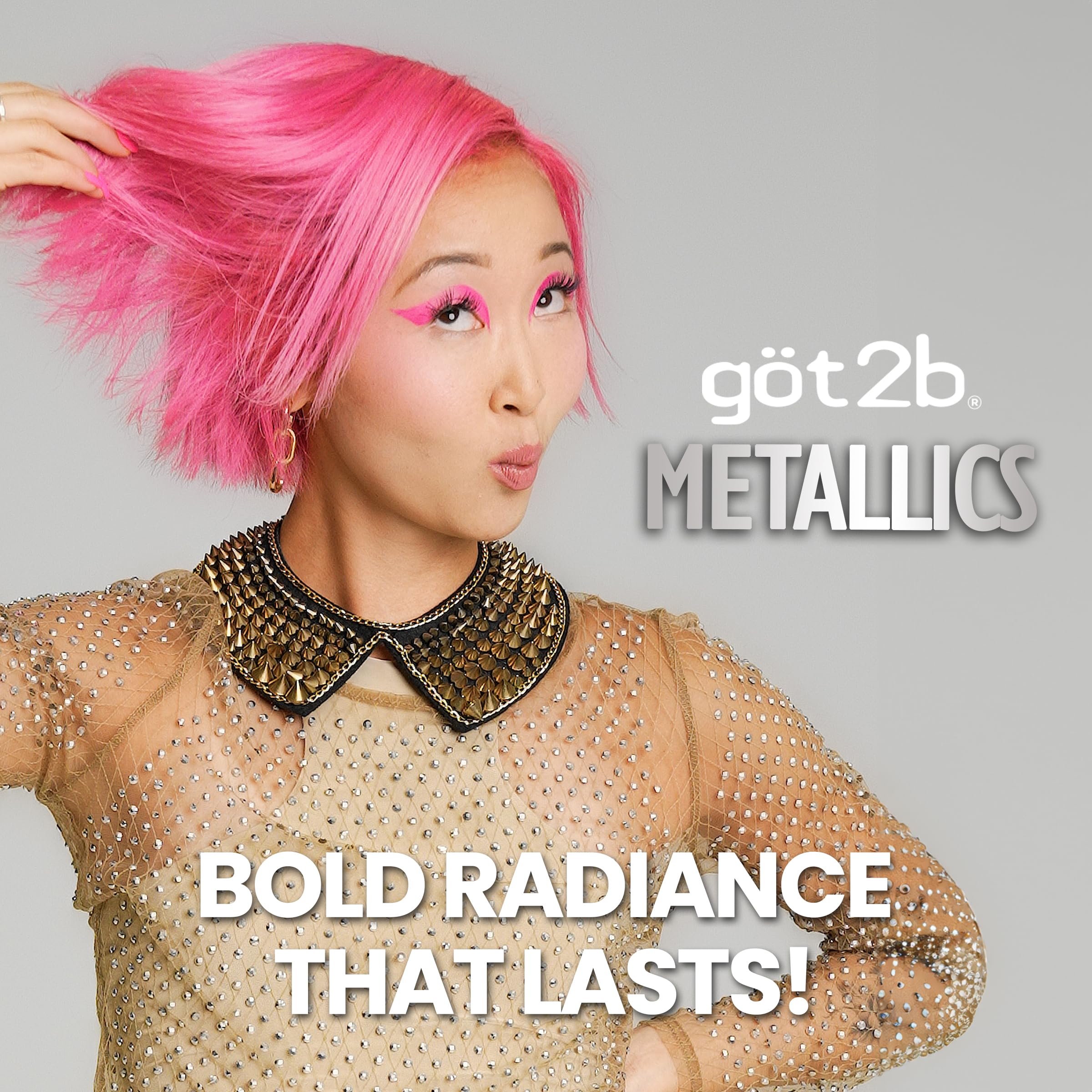 Foto 5 pulgar | Tinte De Pelo Got2b Metallics M87 Pink Passion Permanent - Venta Internacional.