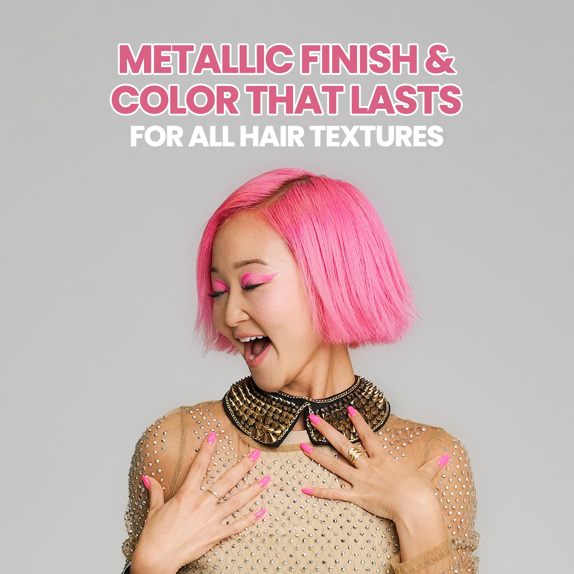 Foto 7 pulgar | Tinte De Pelo Got2b Metallics M87 Pink Passion Permanent - Venta Internacional.