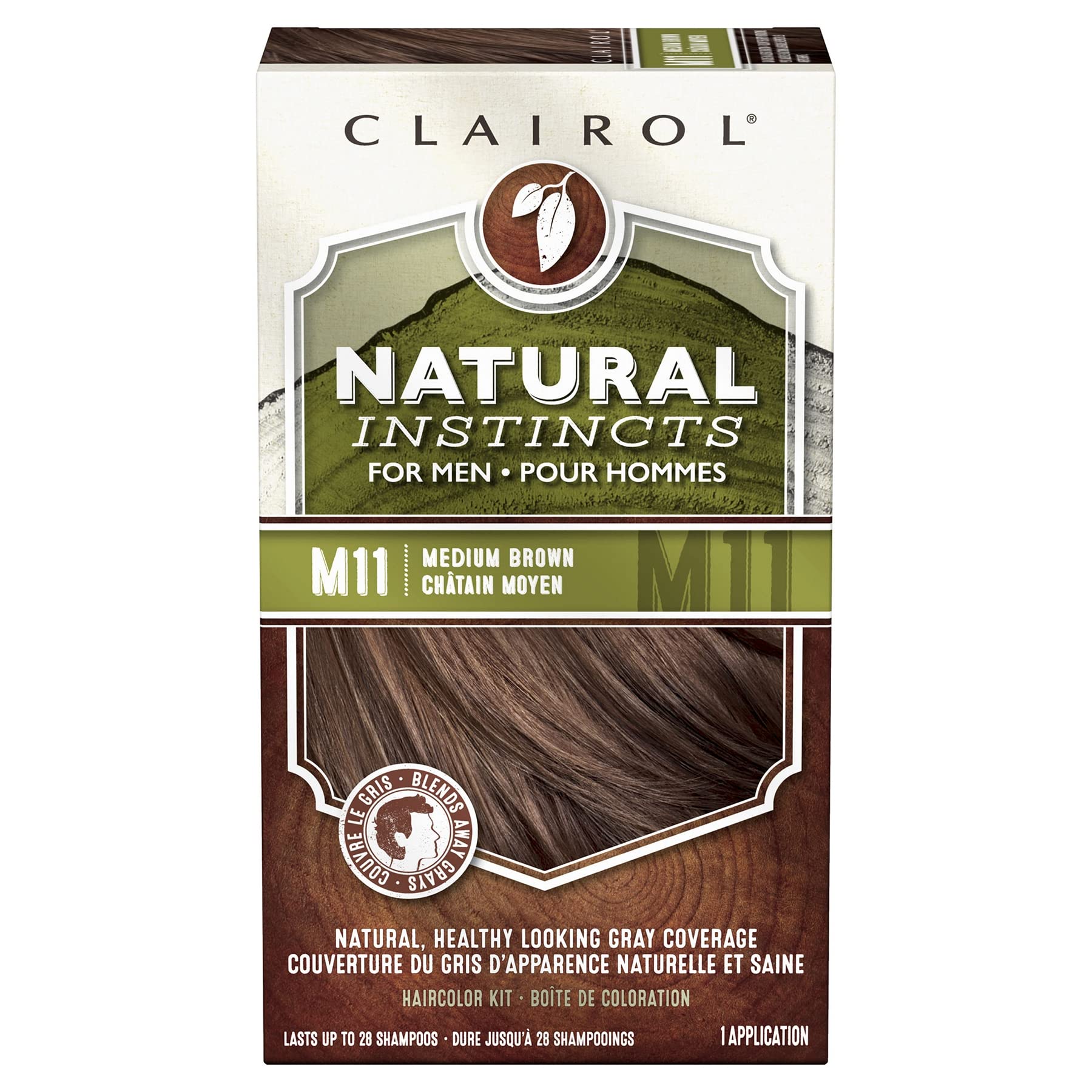 Tinte Para El Cabello Clairol Natural Instincts Semipermanente M11 Castaño Oscuro - Venta Internacional.