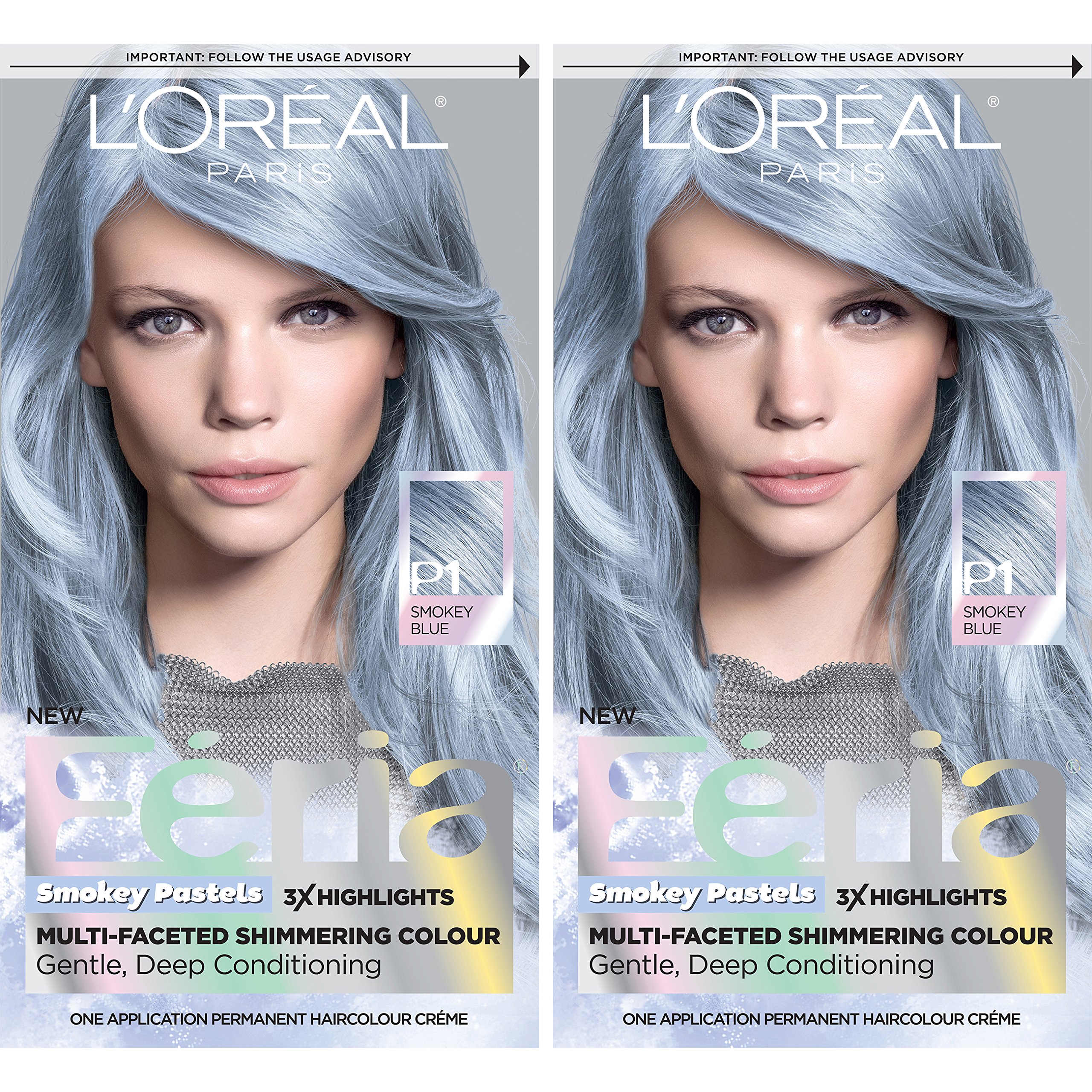 Color De Pelo L'oreal Paris Feria 411 Sapphire Smoke (paquete De 2) - Venta Internacional.