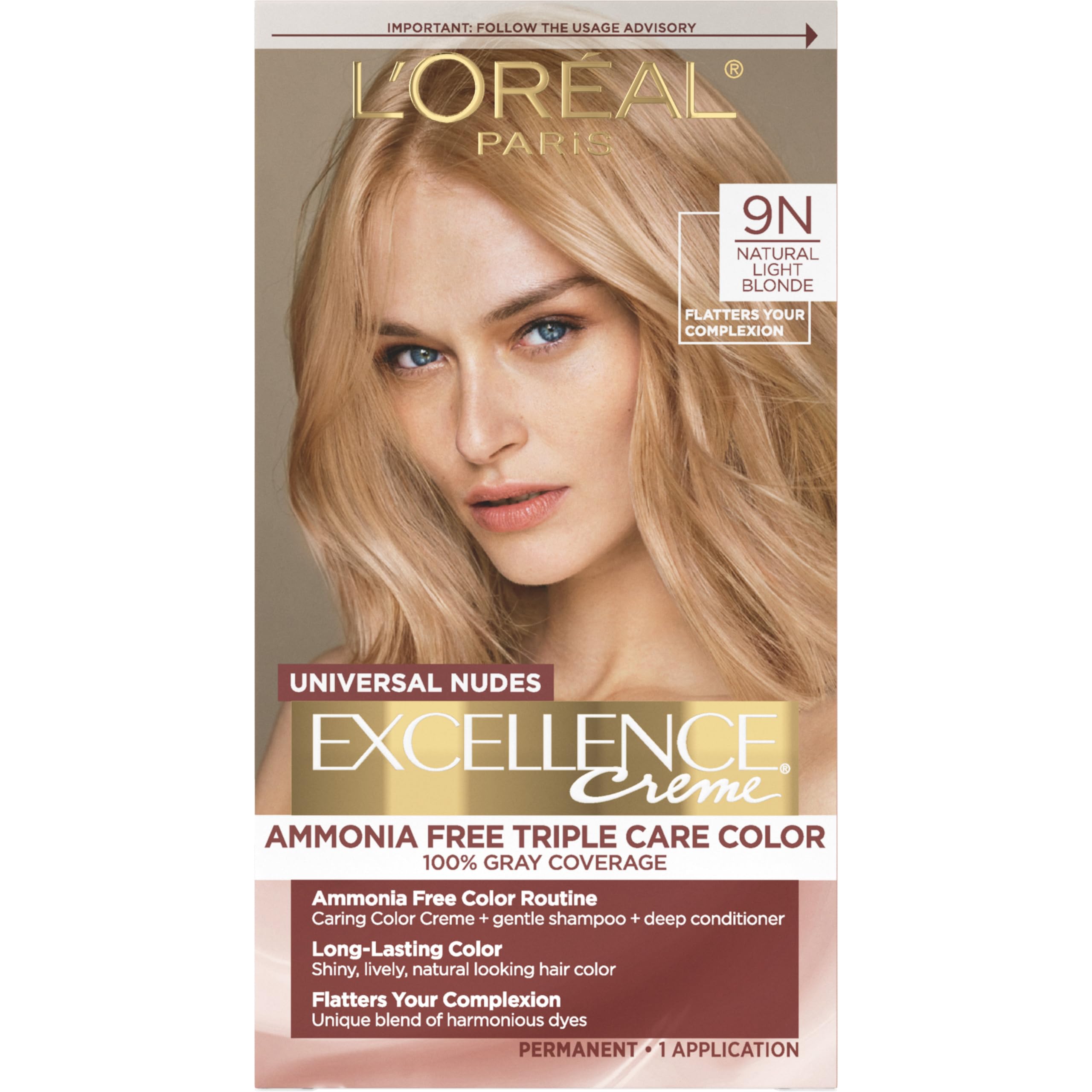 Tinte Para El Cabello L'oreal Paris Excellence Universal Nudes 9n Blonde - Venta Internacional.