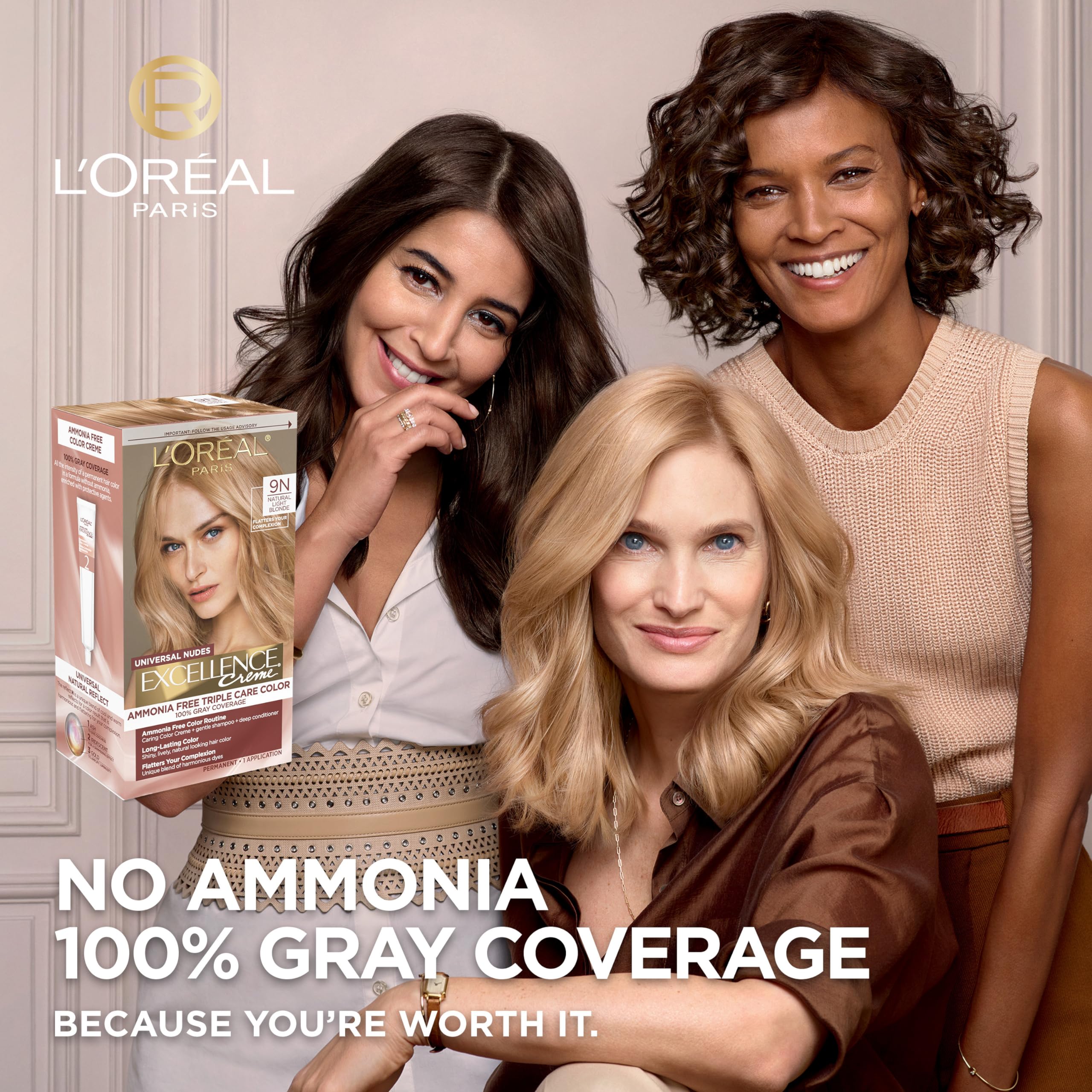 Foto 2 | Tinte Para El Cabello L'oreal Paris Excellence Universal Nudes 9n Blonde - Venta Internacional.