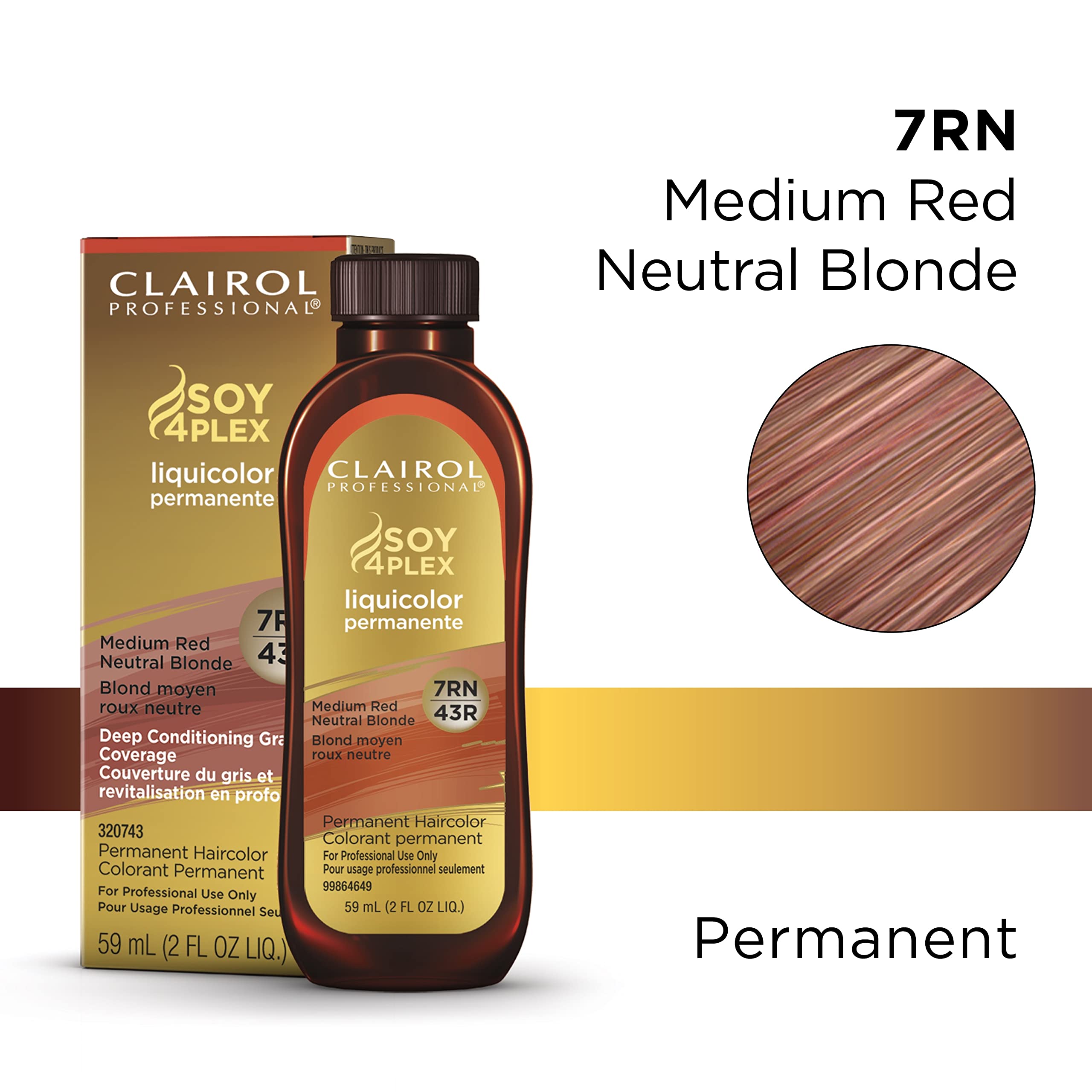 Foto 3 pulgar | Tinte De Pelo Clairol Professional Liquicolor 7rn Med Red Blonde - Venta Internacional.