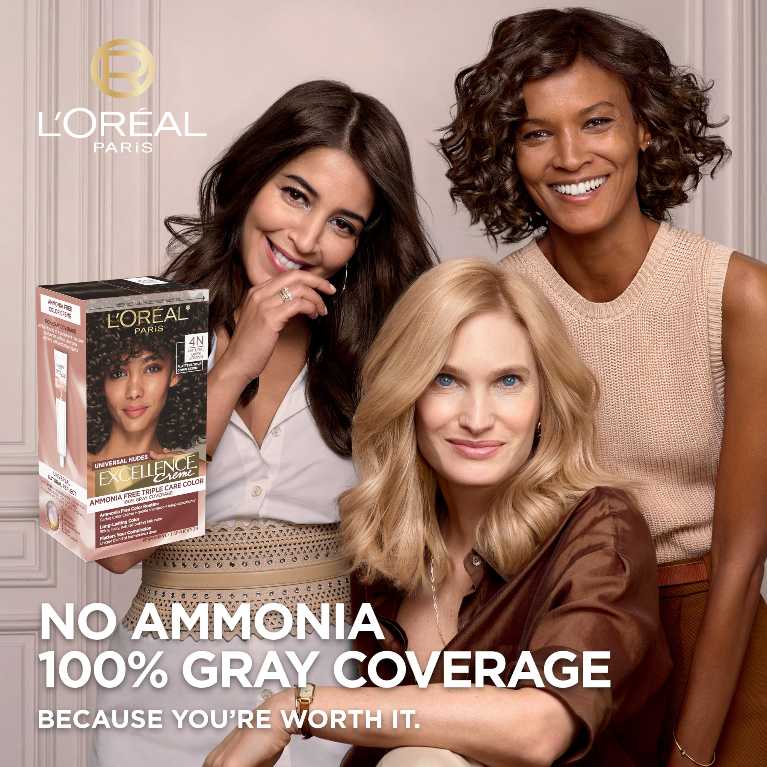 Foto 3 pulgar | Tinte De Pelo L'oréal Paris Excellence Universal Nudes 4n Brown - Venta Internacional.