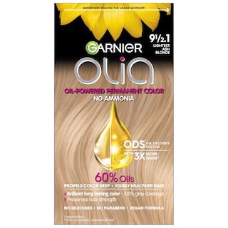 Foto 1 | Tinte De Pelo Garnier Olia Sin Amoniaco 9.5, Rubio Ceniza Más Claro - Venta Internacional.