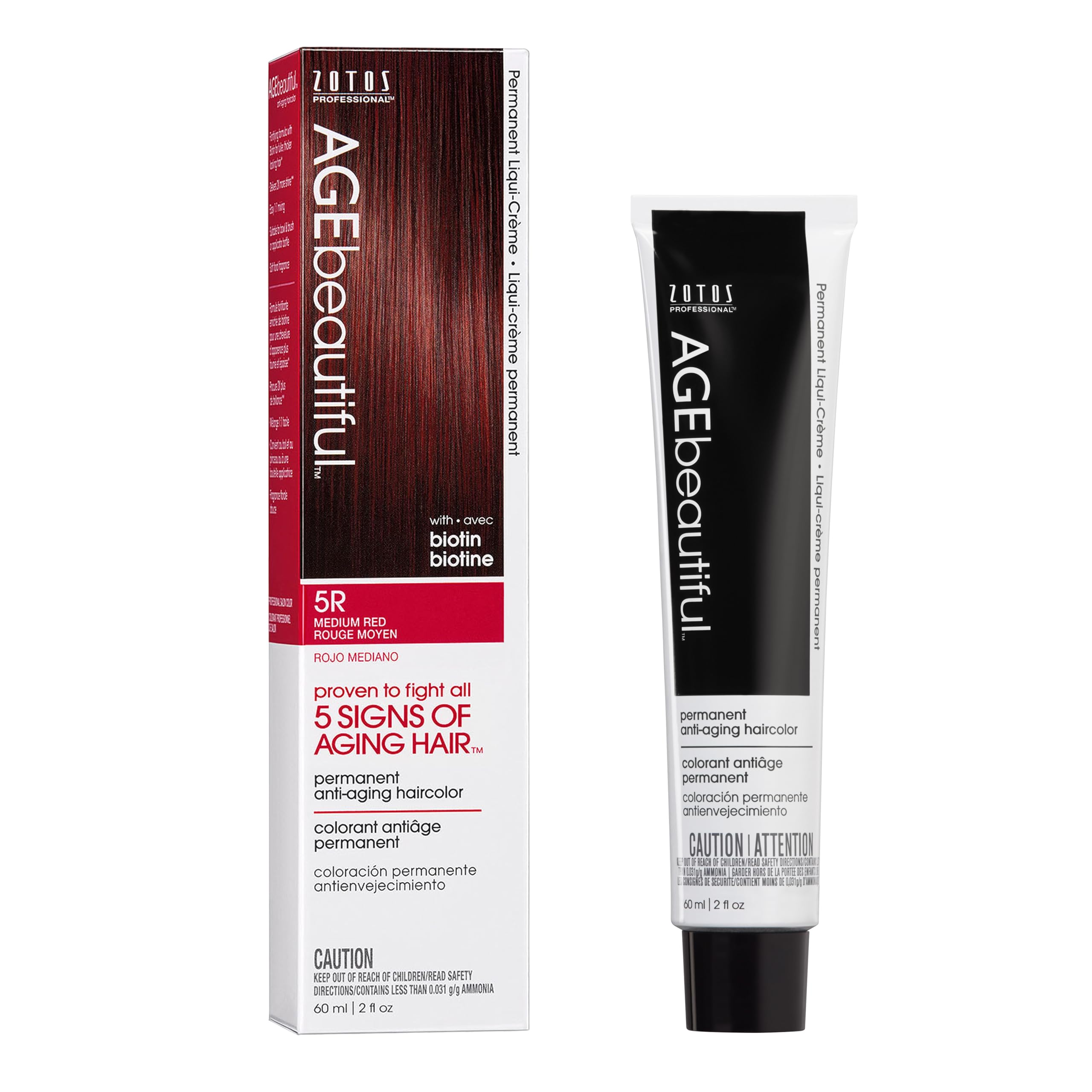 Tinte De Pelo Age Beautiful Liqui Creme 5r Medium Red 100 Ml - Venta Internacional. $545