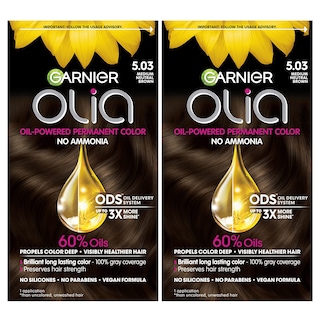 Foto 1 | Tinte De Pelo Garnier Olia Ammonia-free 5.03 Medium Brown 2x - Venta Internacional.