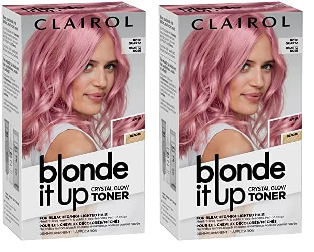 Foto 2 pulgar | Tinte Para El Cabello Clairol Blonde It Up Crystal Glow Toners Rose Quartz - Venta Internacional.