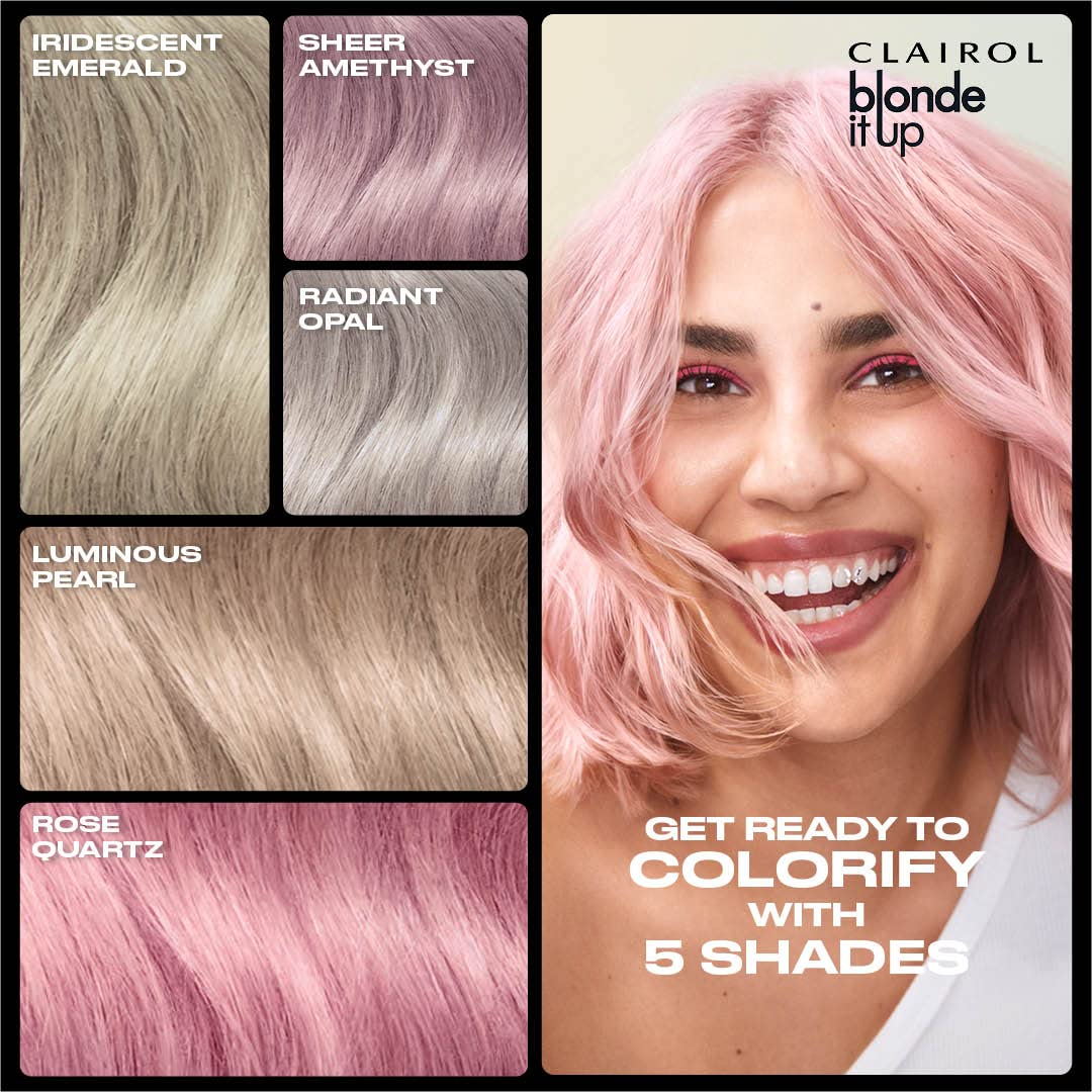 Foto 8 pulgar | Tinte Para El Cabello Clairol Blonde It Up Crystal Glow Toners Rose Quartz - Venta Internacional.